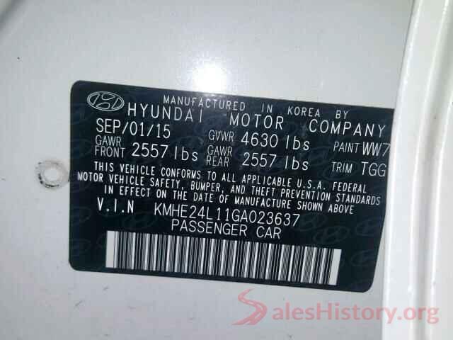 KMHE24L11GA023637 2016 HYUNDAI SONATA