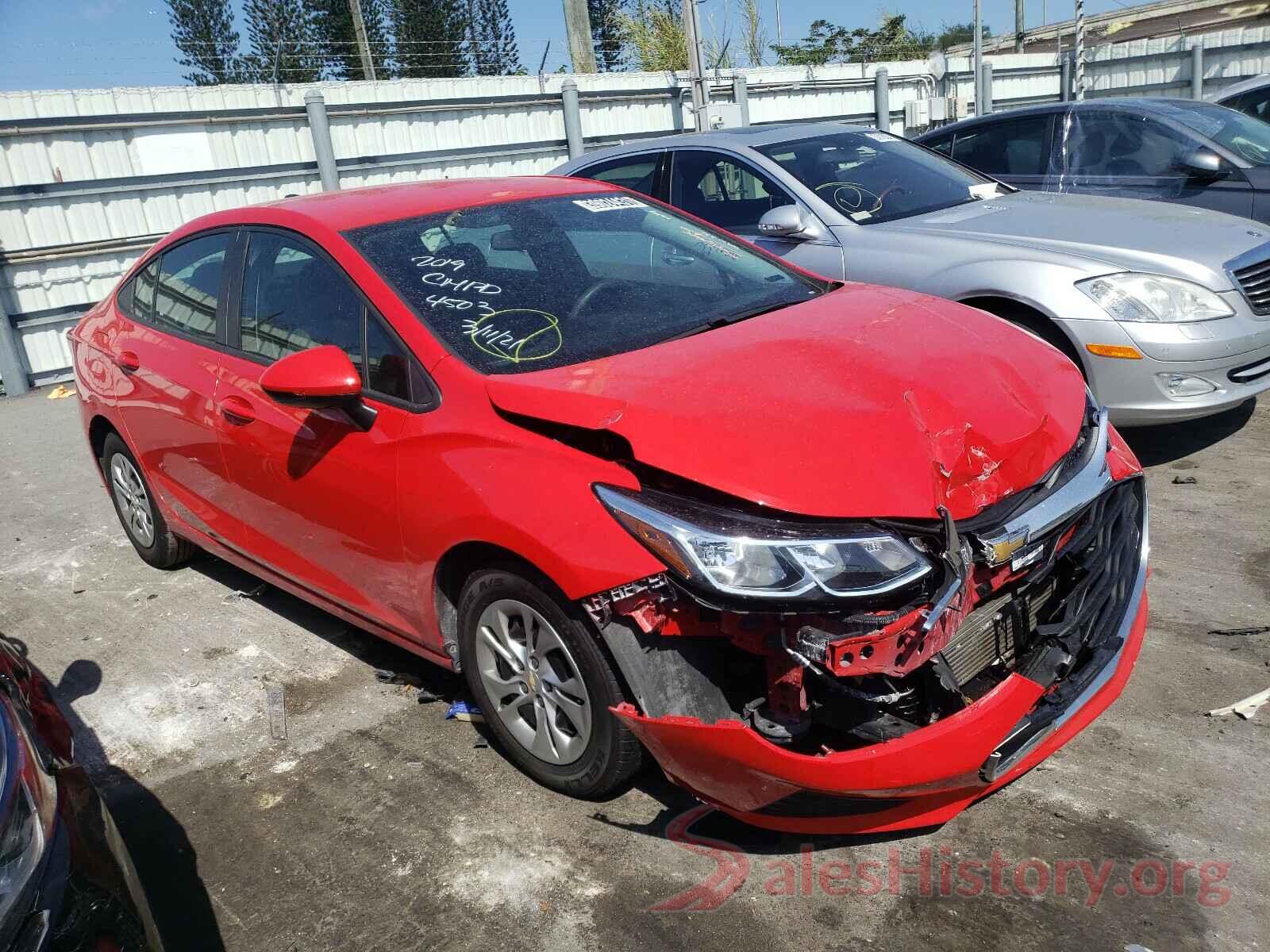 1G1BJ5SMXK7104503 2019 CHEVROLET CRUZE