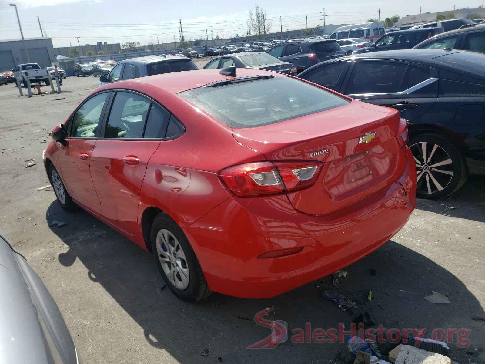 1G1BJ5SMXK7104503 2019 CHEVROLET CRUZE