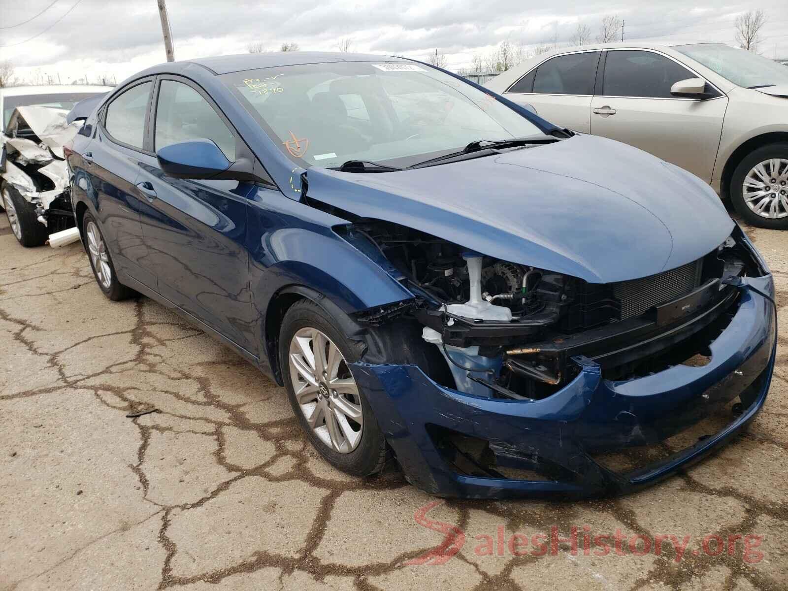 KMHDH4AE7GU633458 2016 HYUNDAI ELANTRA