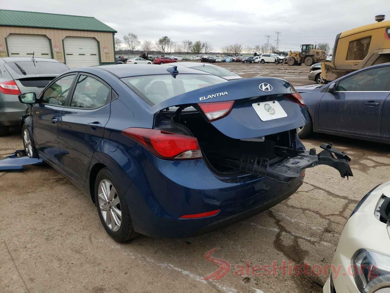 KMHDH4AE7GU633458 2016 HYUNDAI ELANTRA