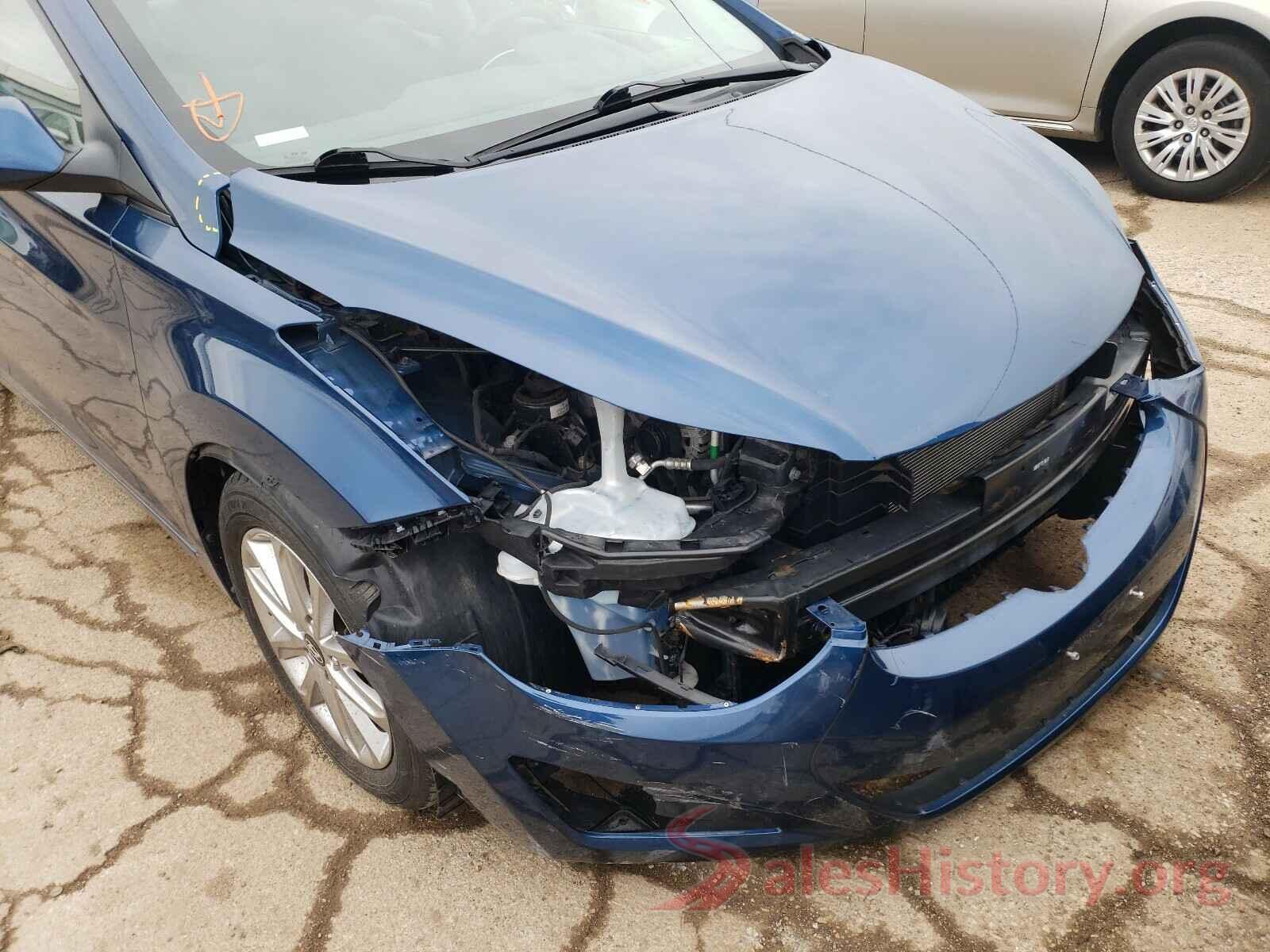 KMHDH4AE7GU633458 2016 HYUNDAI ELANTRA