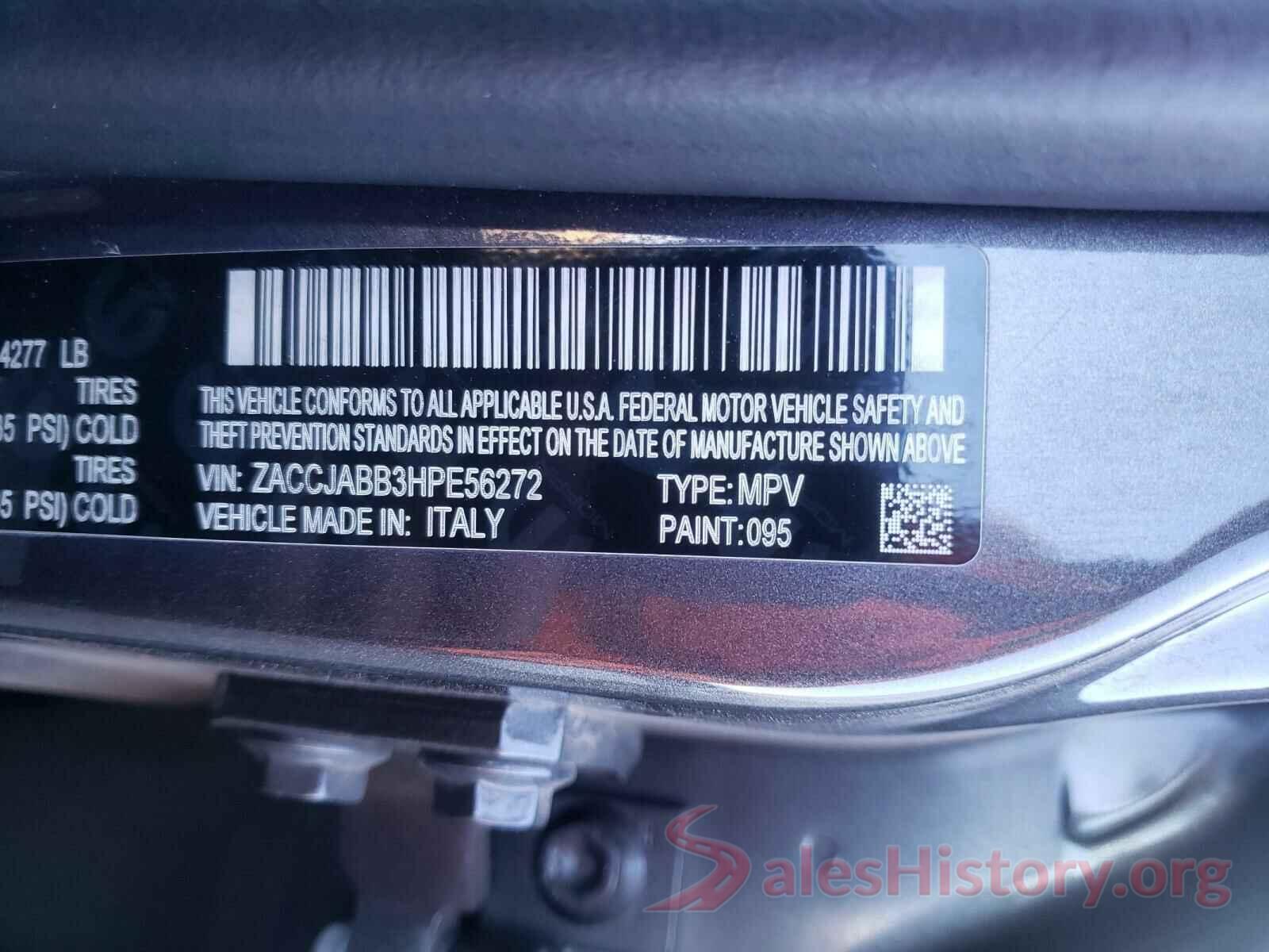 ZACCJABB3HPE56272 2017 JEEP RENEGADE