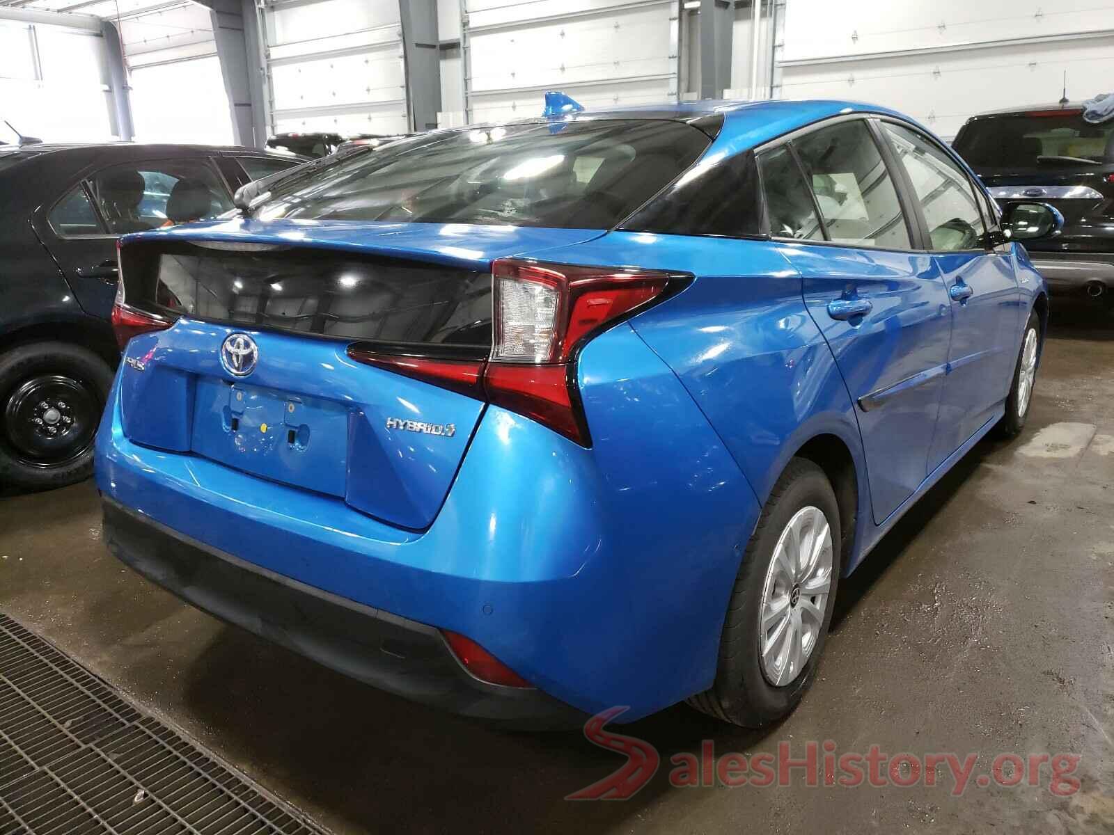 JTDKARFU7K3074568 2019 TOYOTA PRIUS