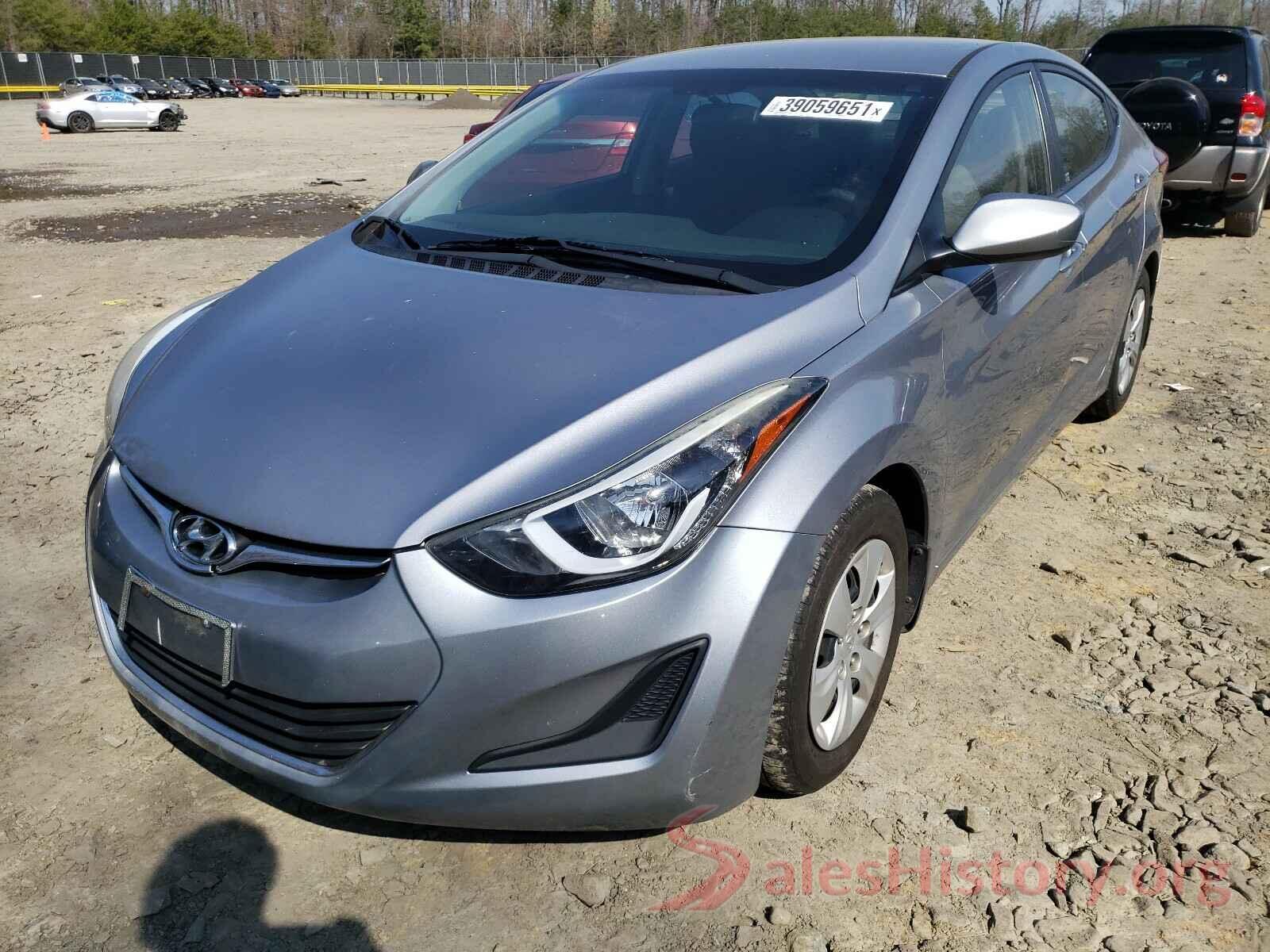 5NPDH4AE9GH670901 2016 HYUNDAI ELANTRA