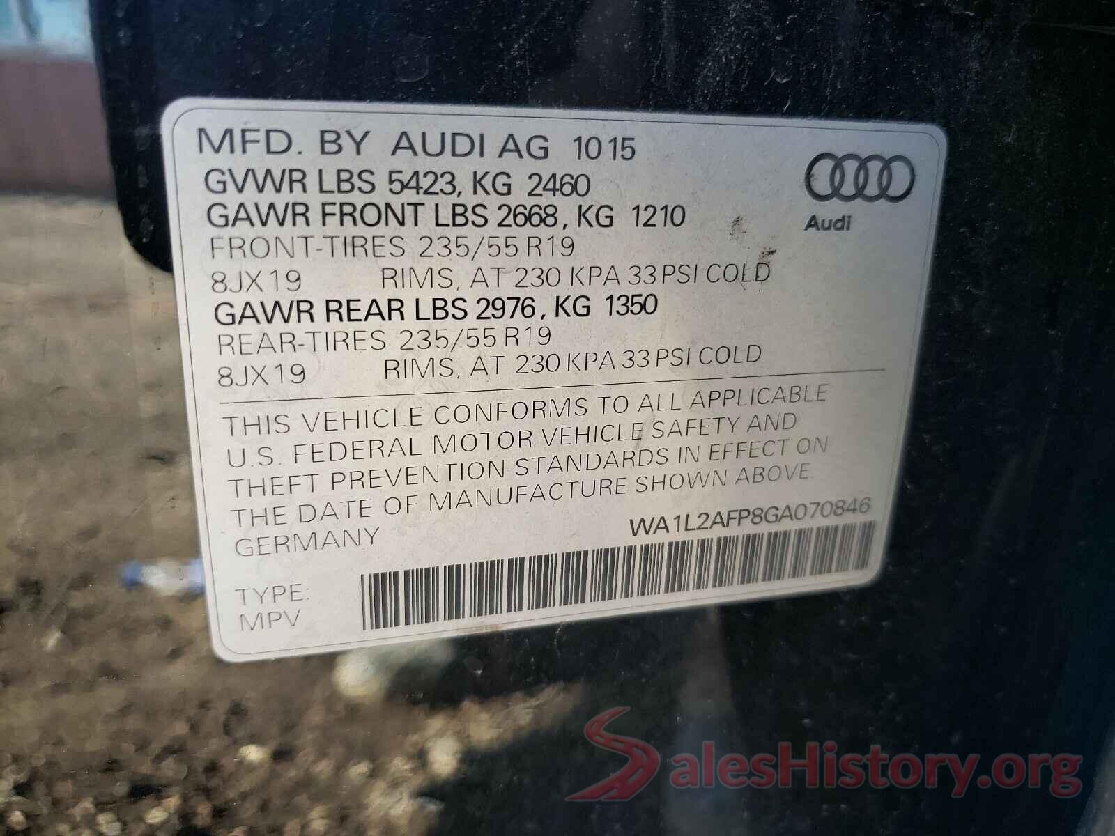 WA1L2AFP8GA070846 2016 AUDI Q5