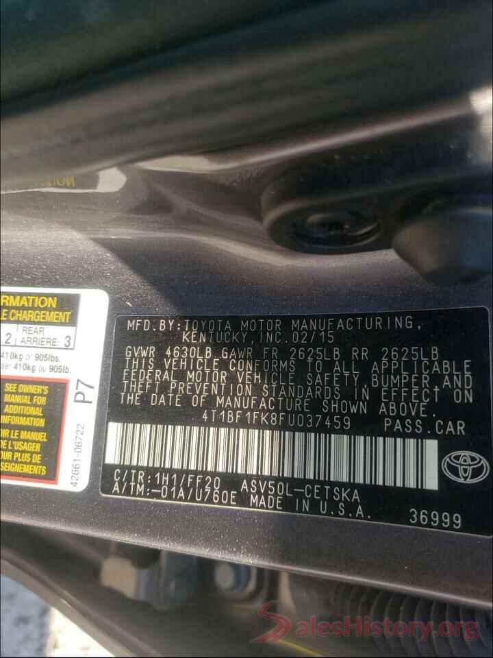 4T1BF1FK8FU037459 2015 TOYOTA CAMRY