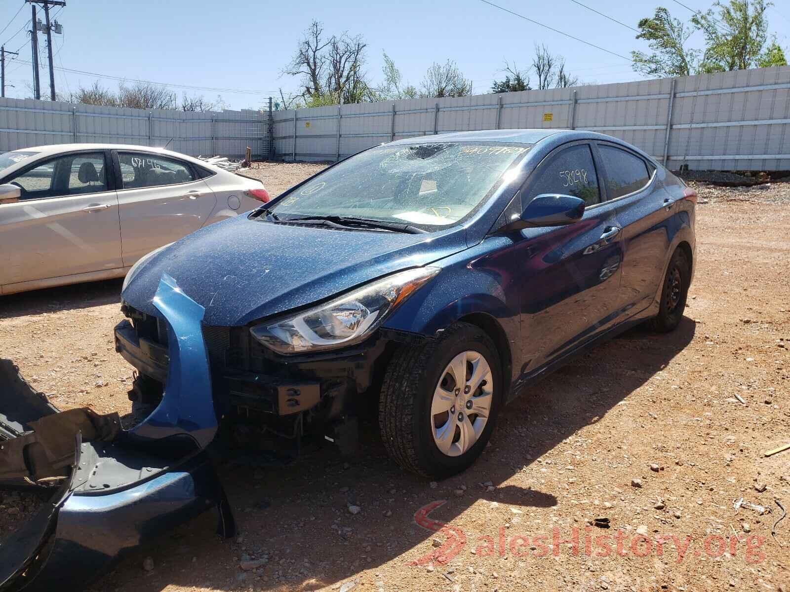 KMHDH4AEXGU620980 2016 HYUNDAI ELANTRA