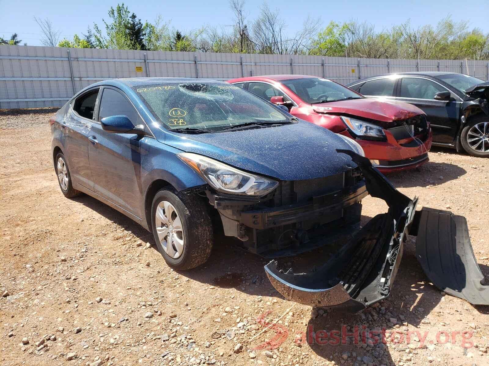 KMHDH4AEXGU620980 2016 HYUNDAI ELANTRA