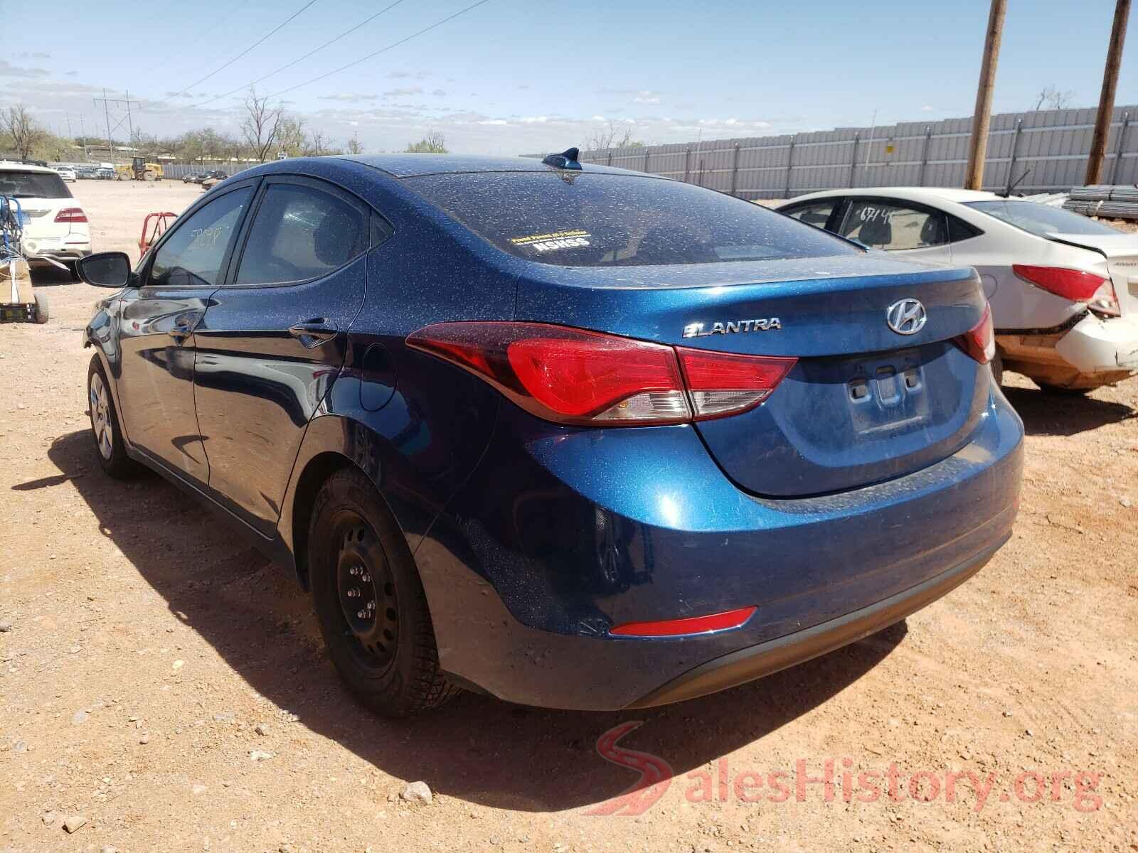 KMHDH4AEXGU620980 2016 HYUNDAI ELANTRA