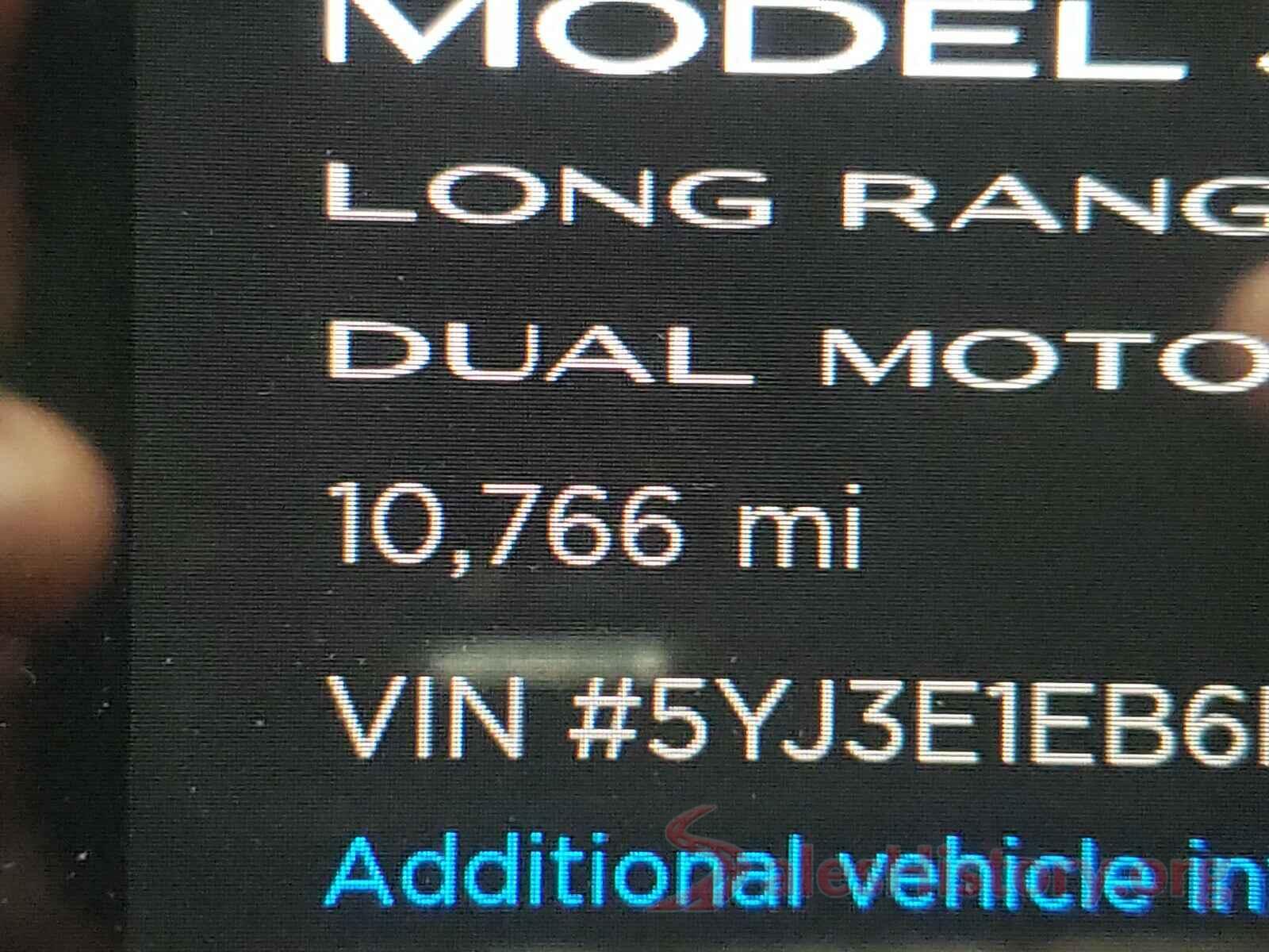 5YJ3E1EB6KF418324 2019 TESLA MODEL 3