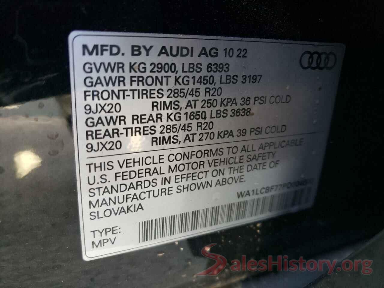 WA1LCBF77PD004600 2023 AUDI Q7