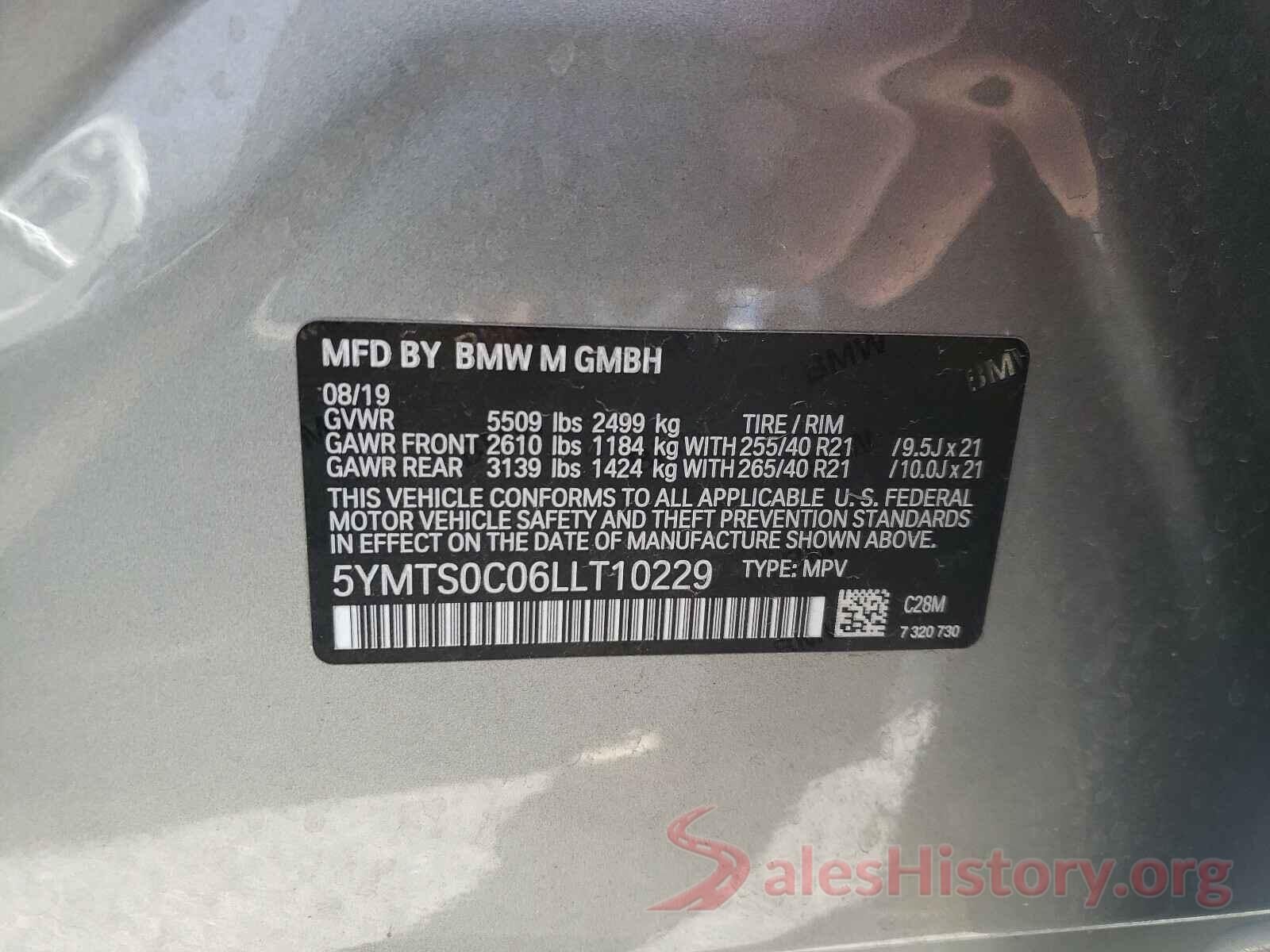 5YMTS0C06LLT10229 2020 BMW X3