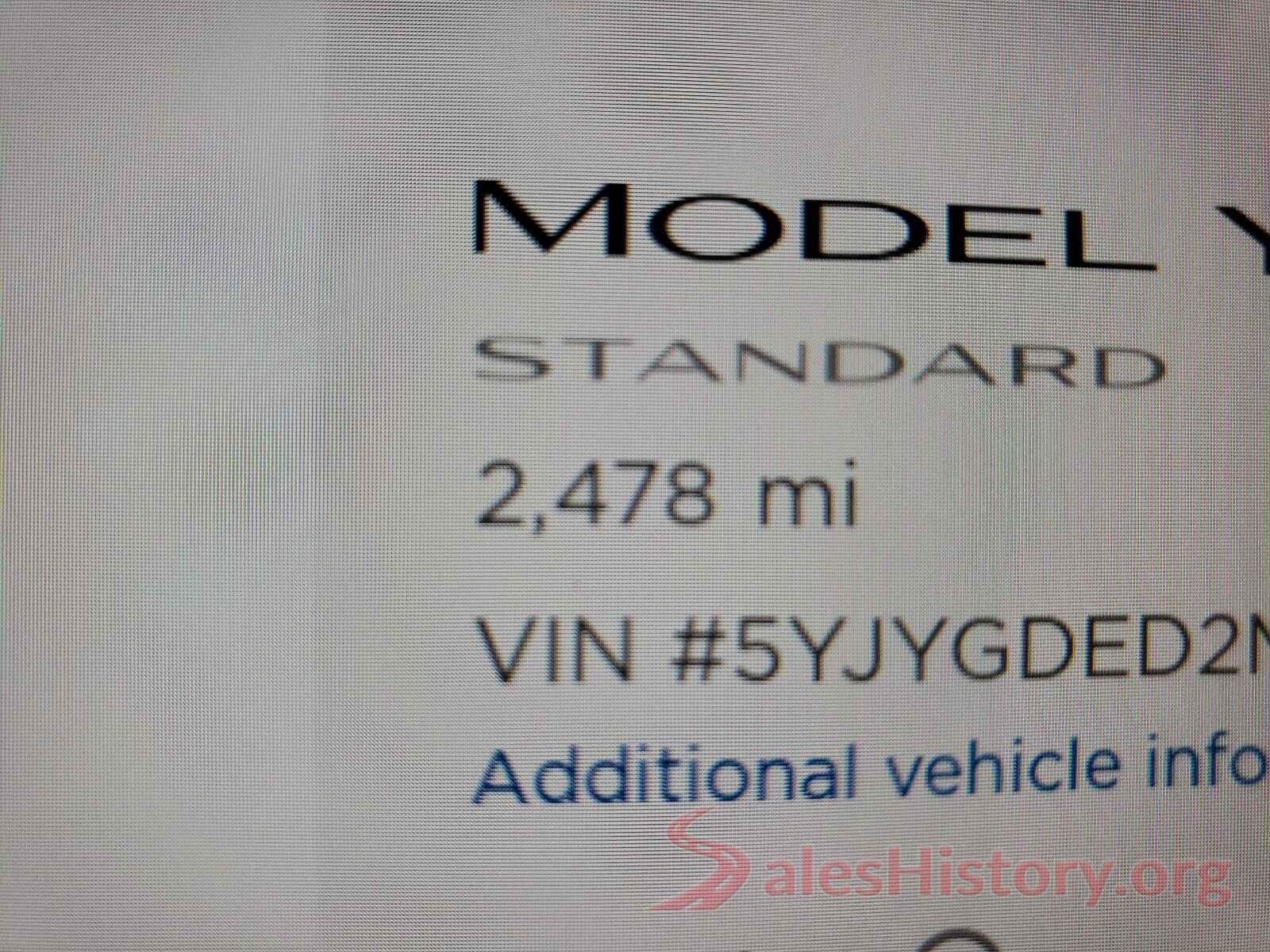 5YJYGDED2MF114140 2021 TESLA MODEL Y