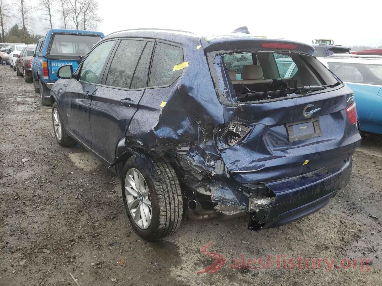 5UXWX9C57H0T07709 2017 BMW X3