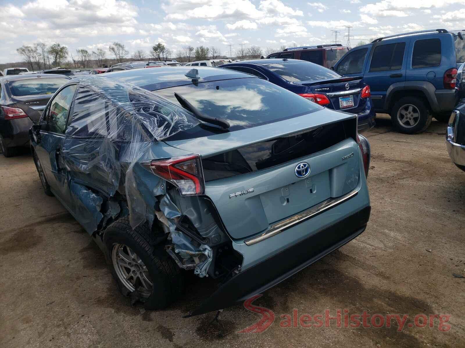 JTDKBRFU5G3010243 2016 TOYOTA PRIUS