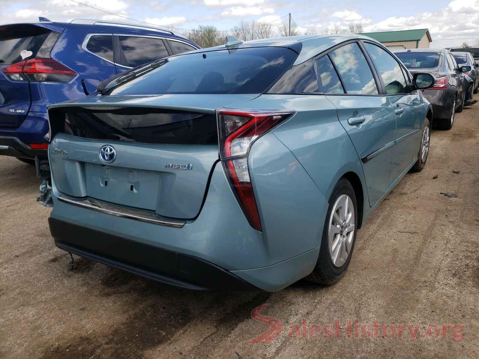 JTDKBRFU5G3010243 2016 TOYOTA PRIUS