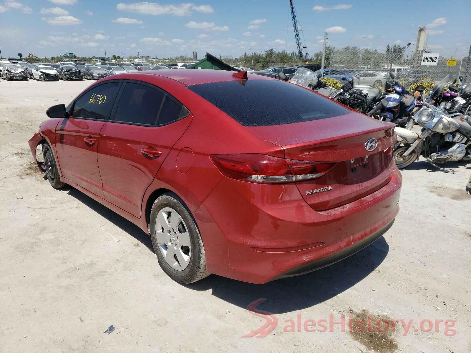 5NPD84LF7HH115873 2017 HYUNDAI ELANTRA