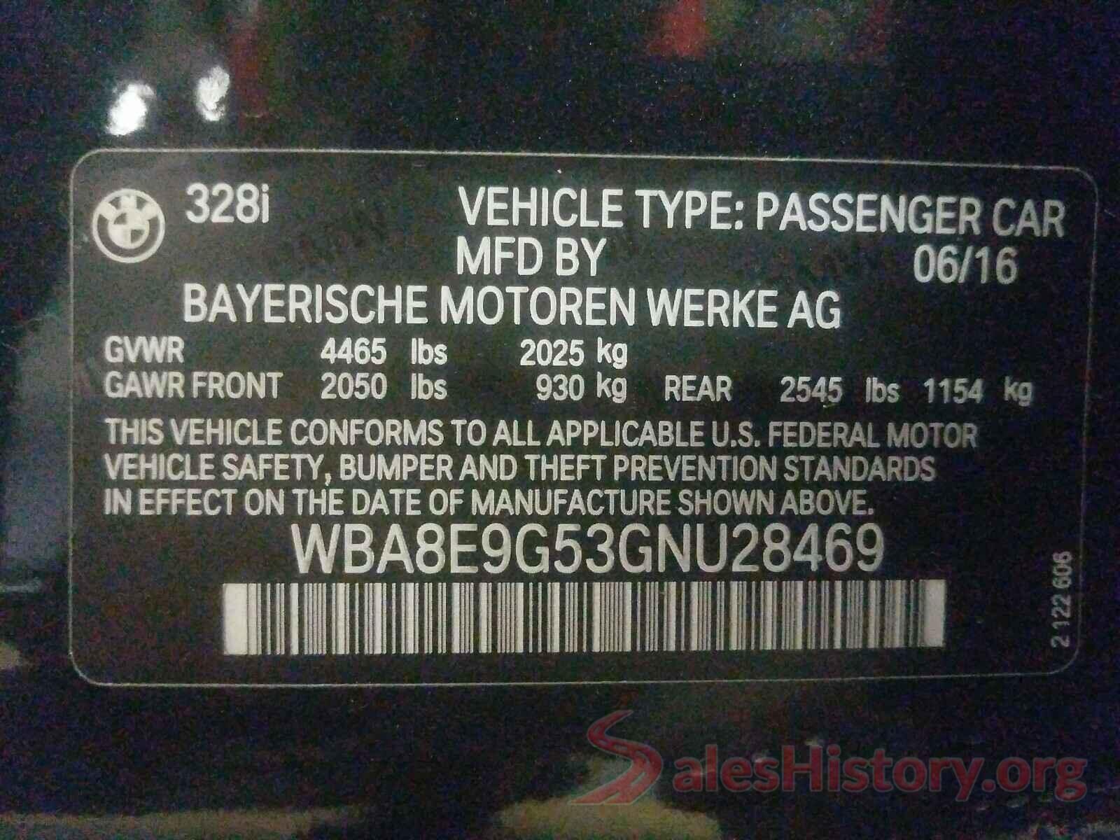 WBA8E9G53GNU28469 2016 BMW 3 SERIES