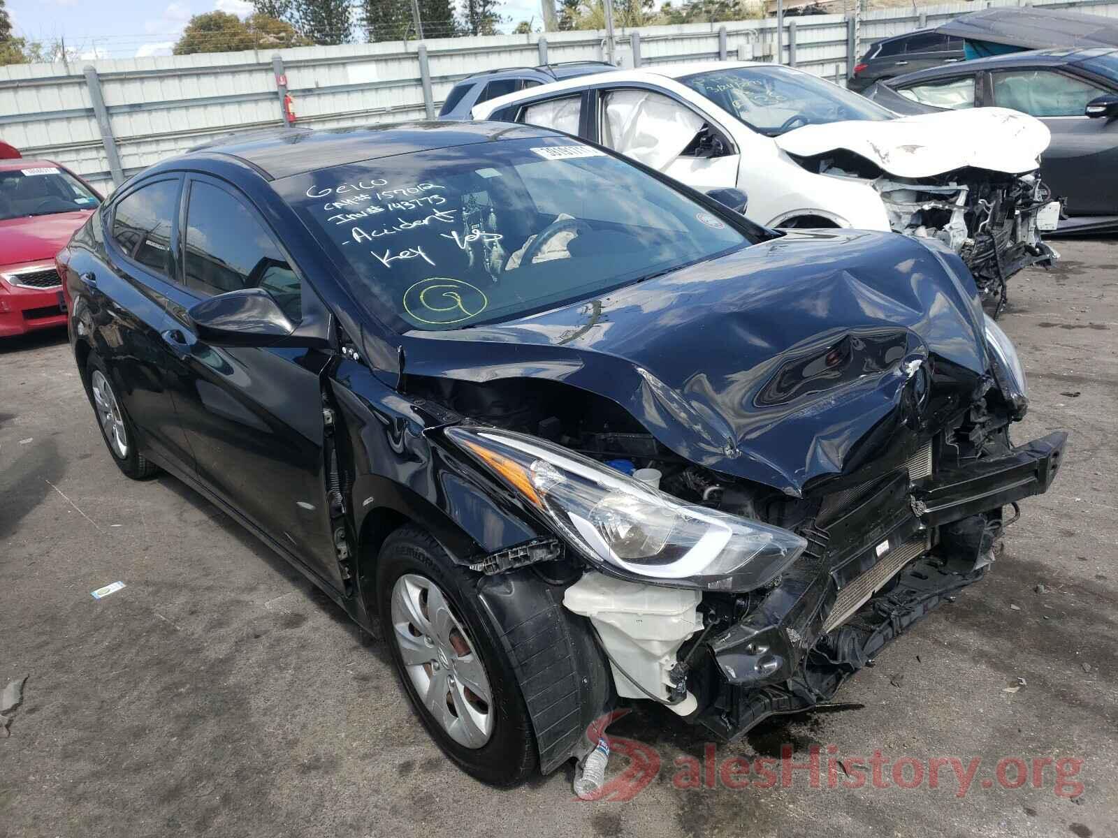 KMHDH4AE3GU573727 2016 HYUNDAI ELANTRA