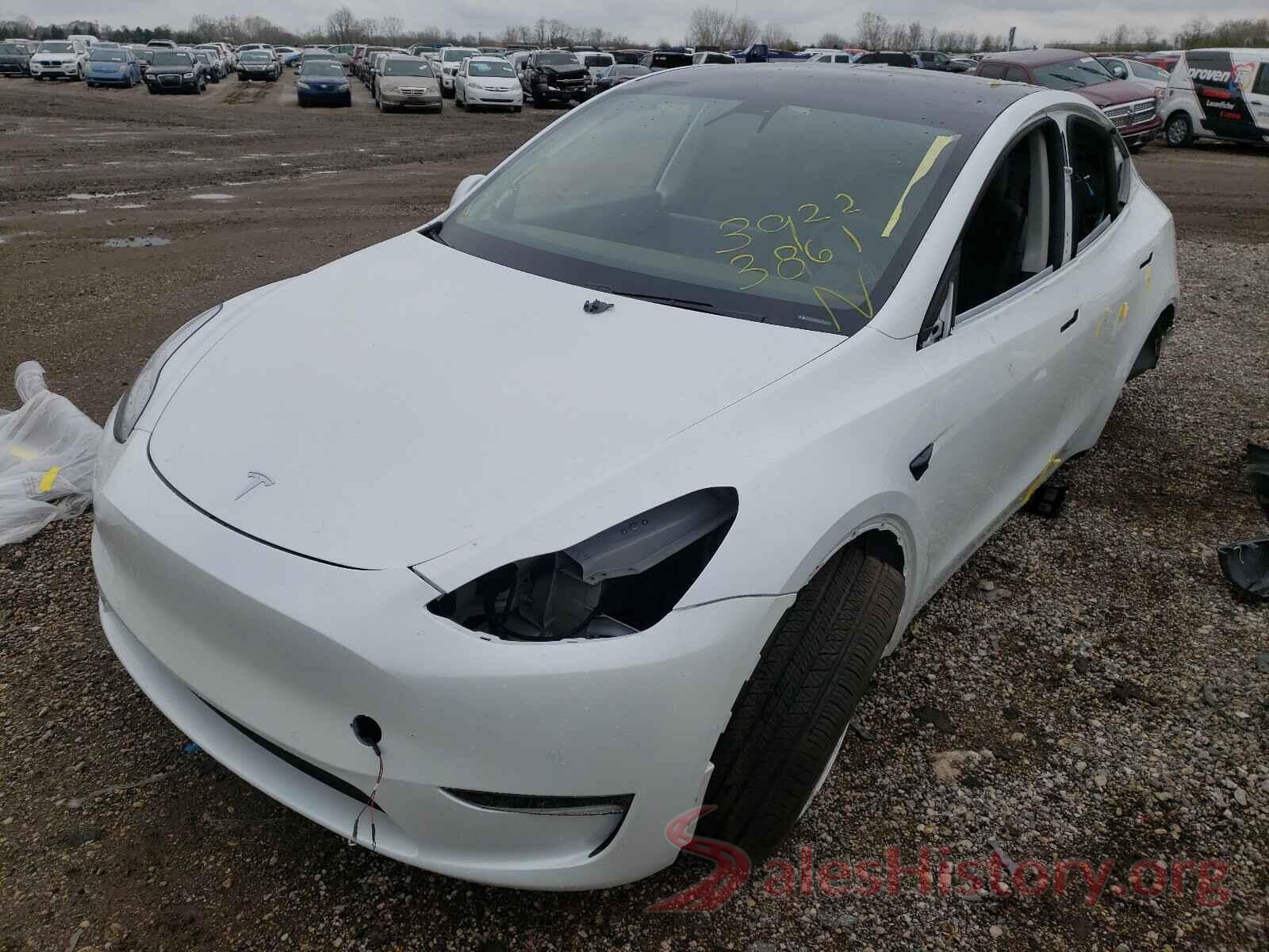 5YJYGDEE4MF075785 2021 TESLA MODEL Y