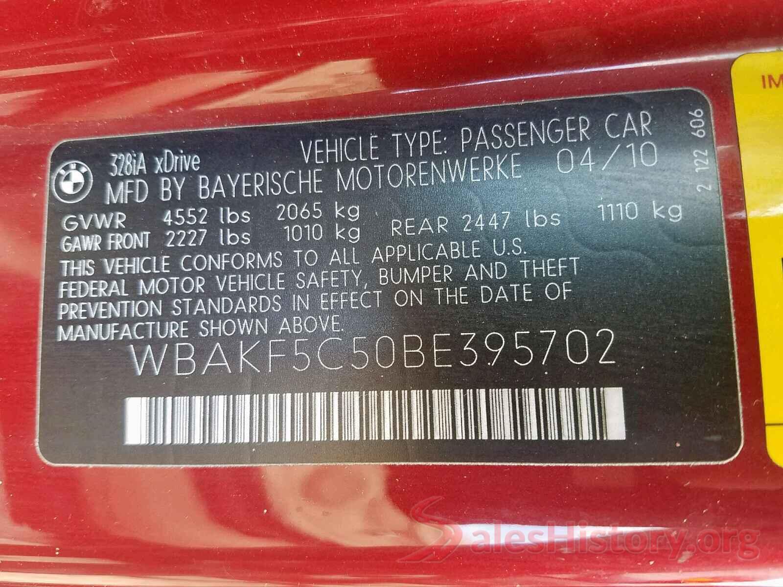 WBAKF5C50BE395702 2011 BMW 3 SERIES