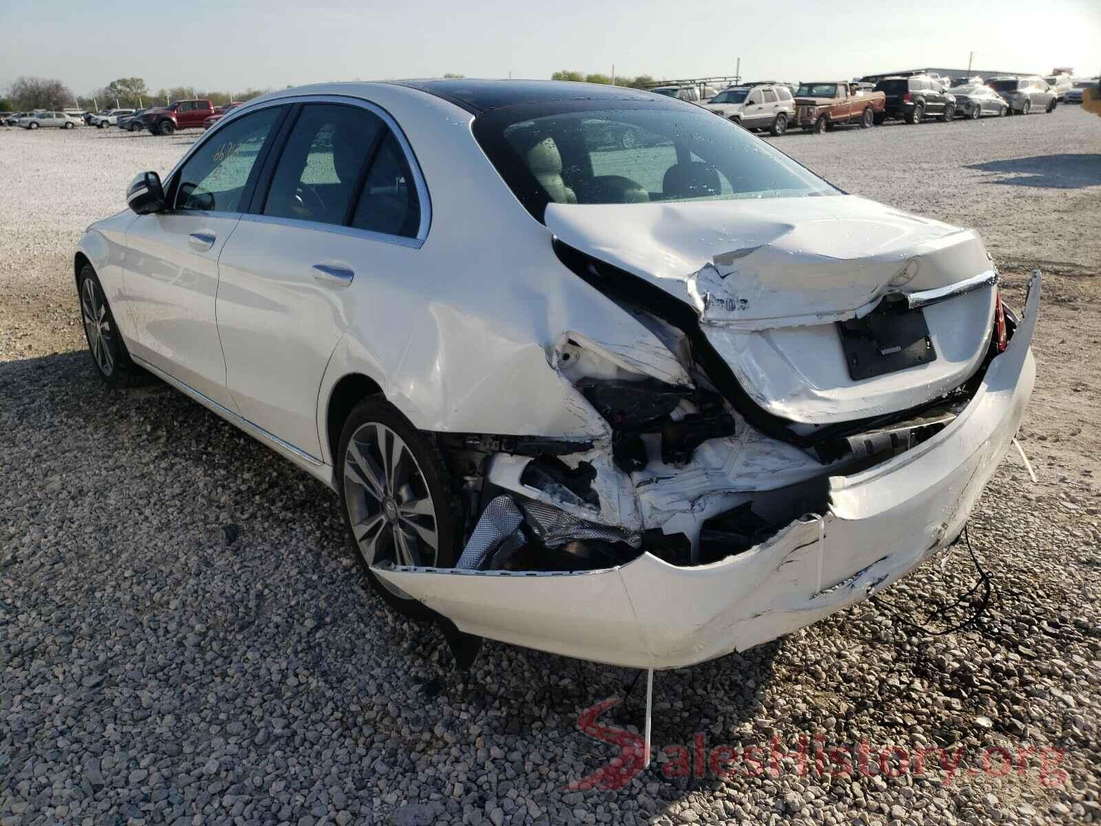 55SWF4KB6HU184581 2017 MERCEDES-BENZ C CLASS