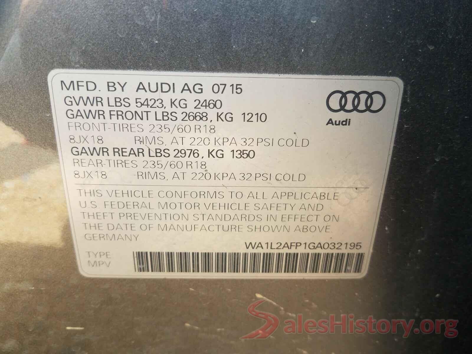 WA1L2AFP1GA032195 2016 AUDI Q5