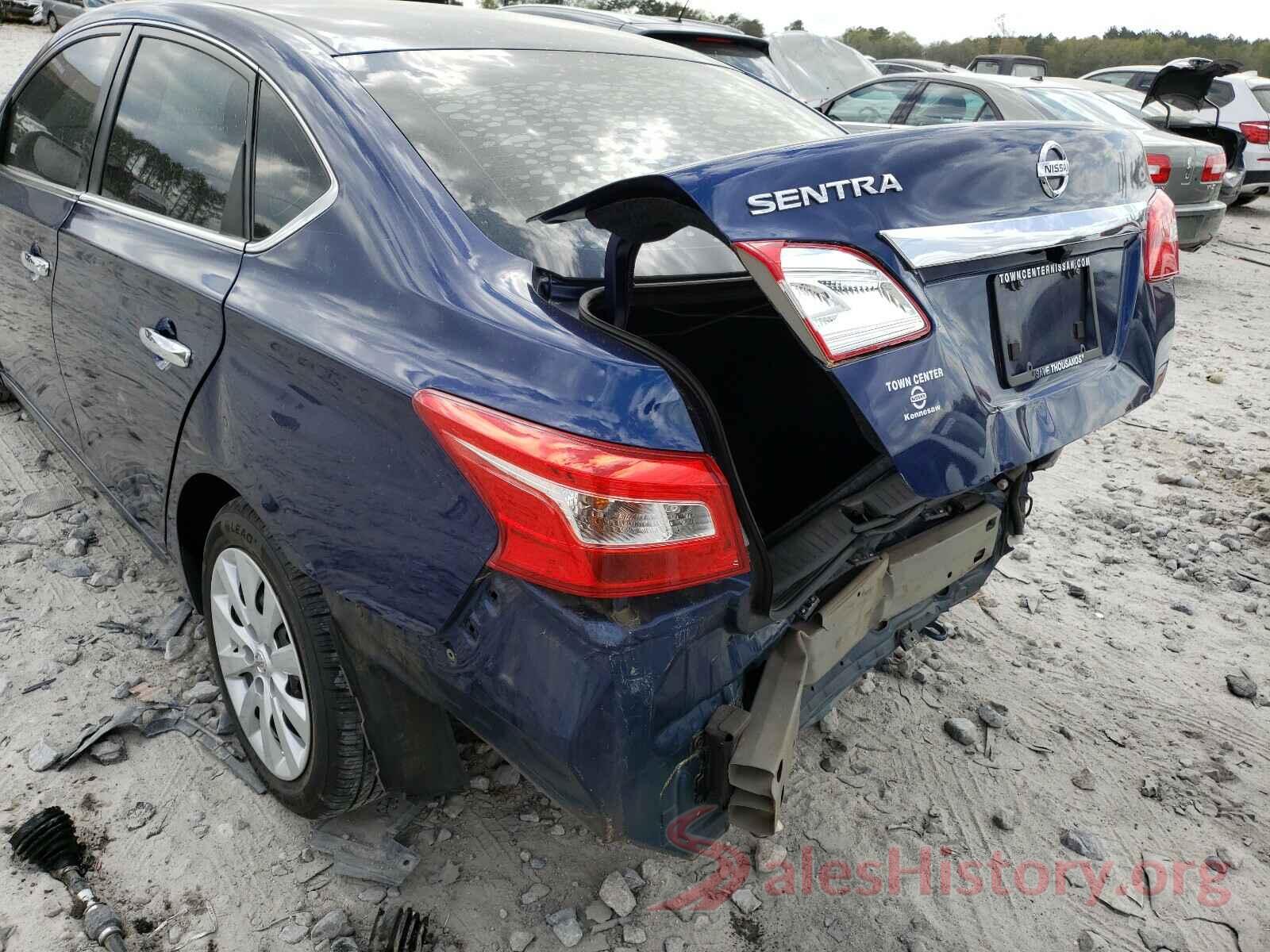 3N1AB7AP0HY253455 2017 NISSAN SENTRA