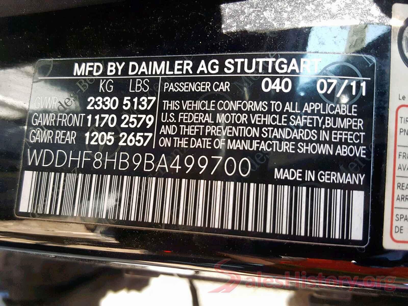 WDDHF8HB9BA499700 2011 MERCEDES-BENZ E 350 4MAT