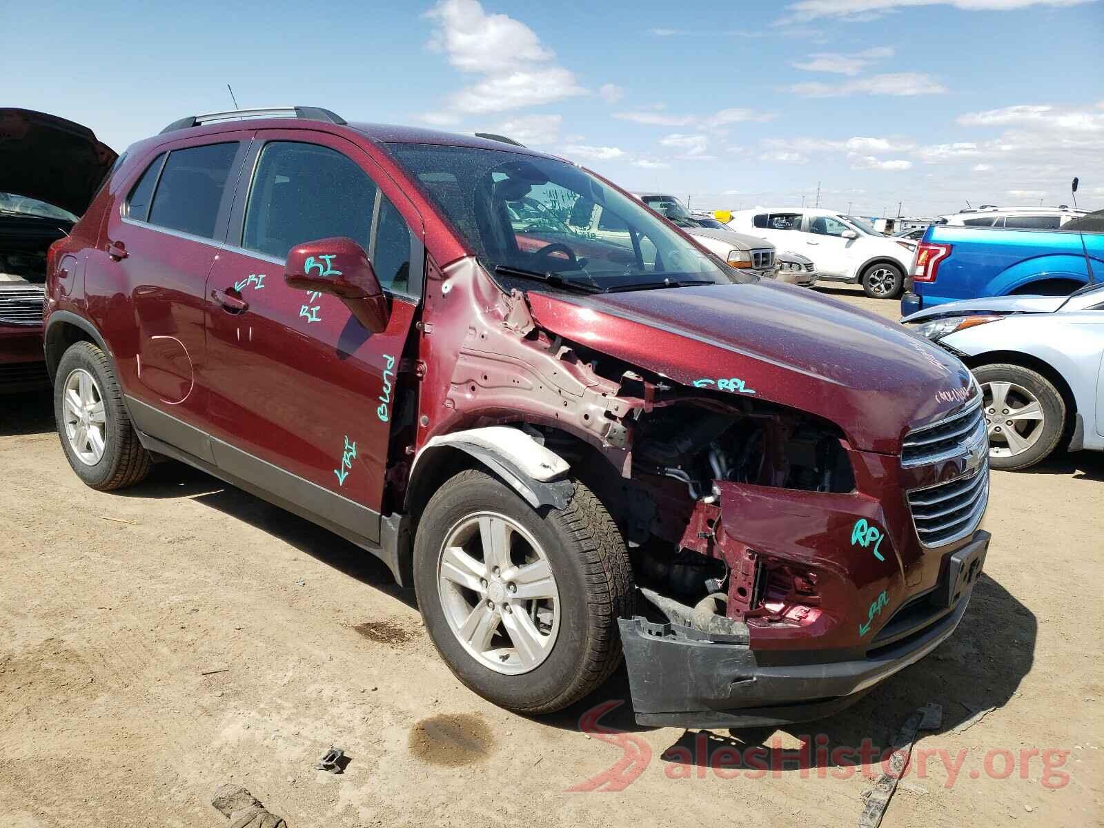 3GNCJLSB2GL260284 2016 CHEVROLET TRAX