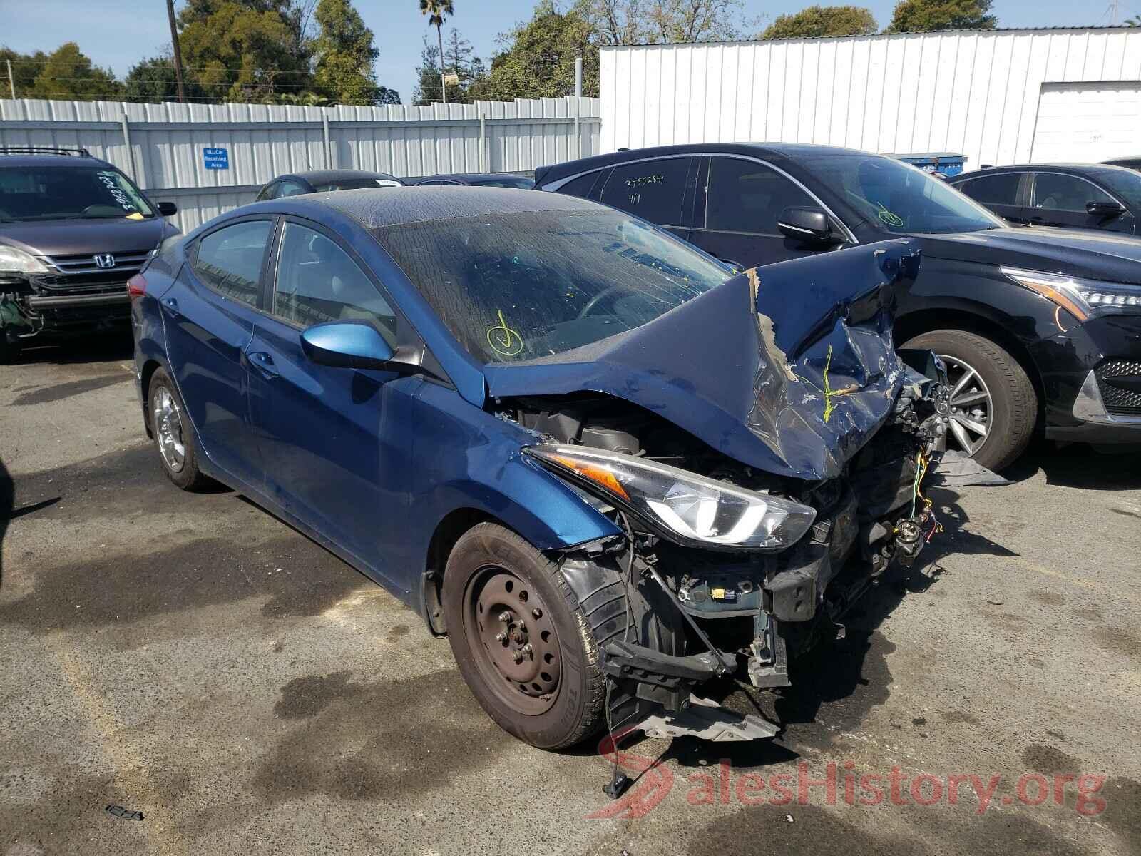 KMHDH4AEXGU491428 2016 HYUNDAI ELANTRA