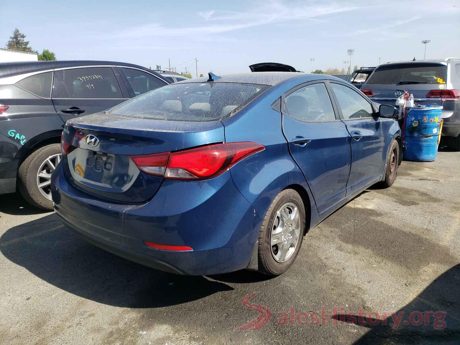 KMHDH4AEXGU491428 2016 HYUNDAI ELANTRA