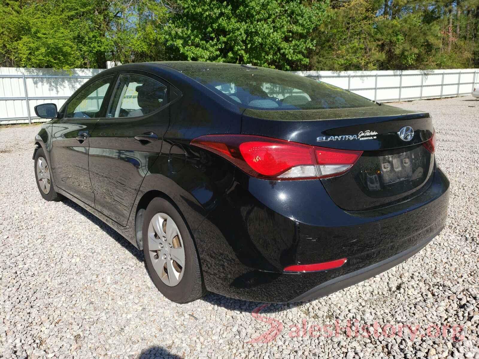 KMHDH4AE8GU575764 2016 HYUNDAI ELANTRA