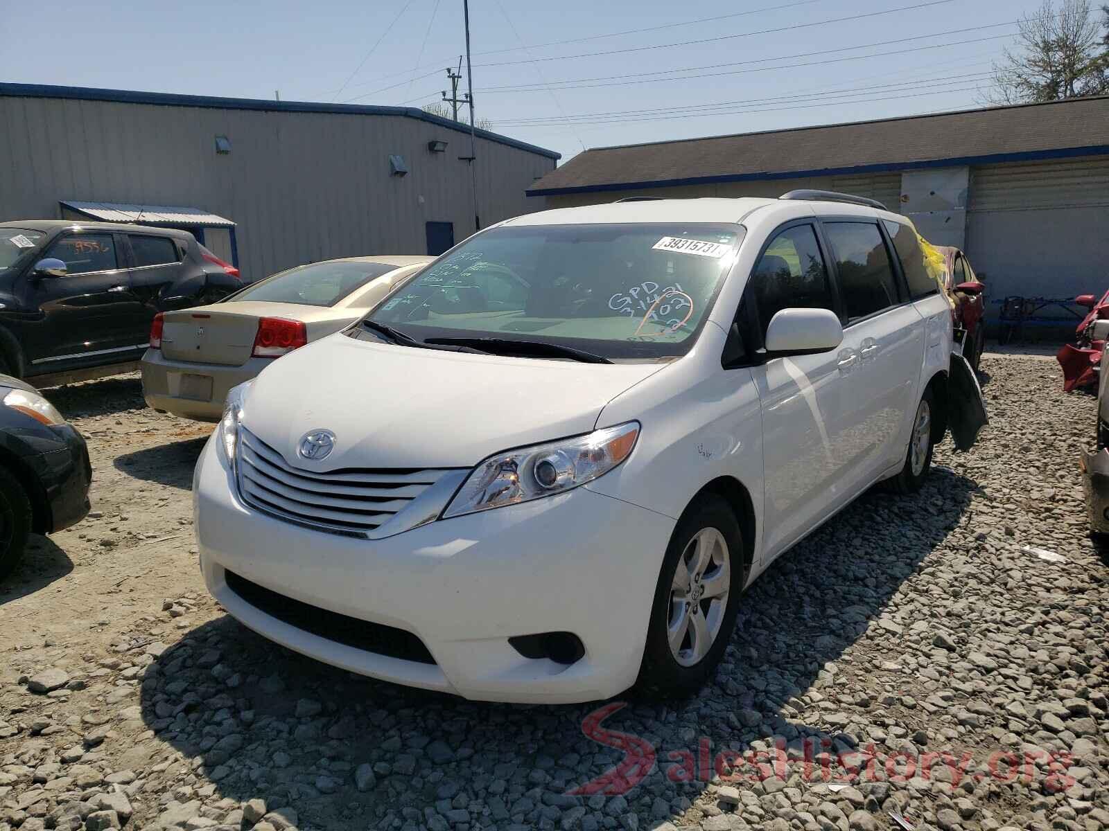 5TDKK3DC0GS742902 2016 TOYOTA SIENNA