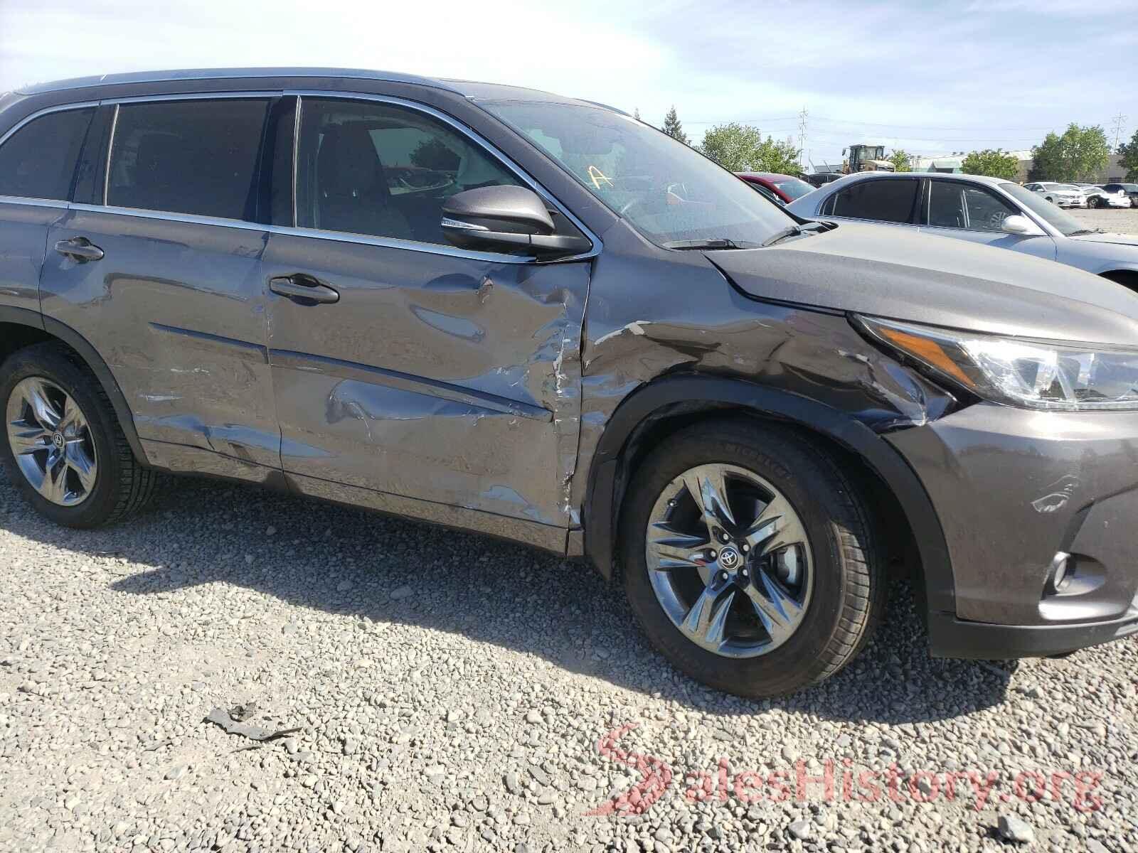 5TDDZRFH8HS435429 2017 TOYOTA HIGHLANDER