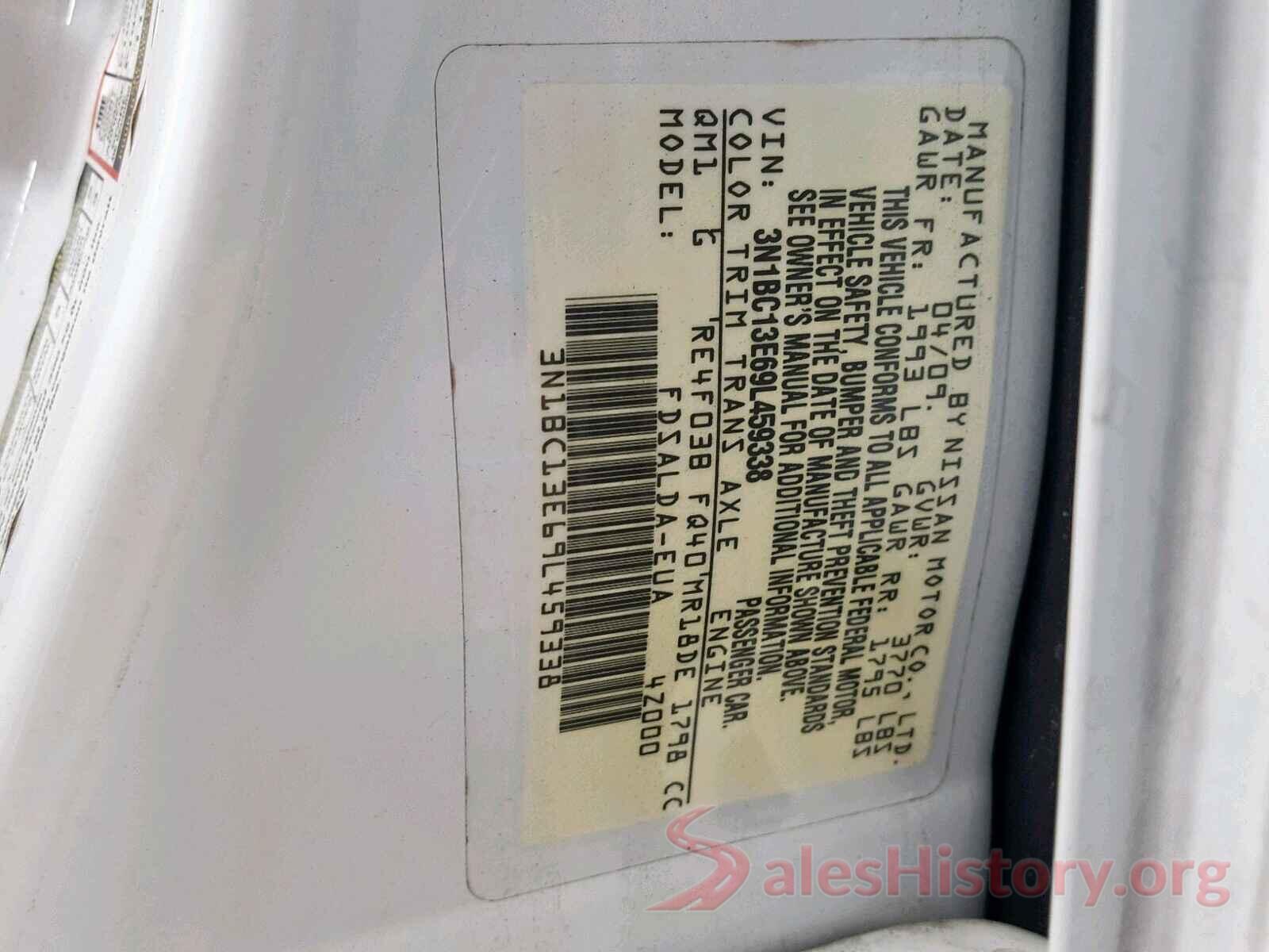 3N1BC13E69L459338 2009 NISSAN VERSA