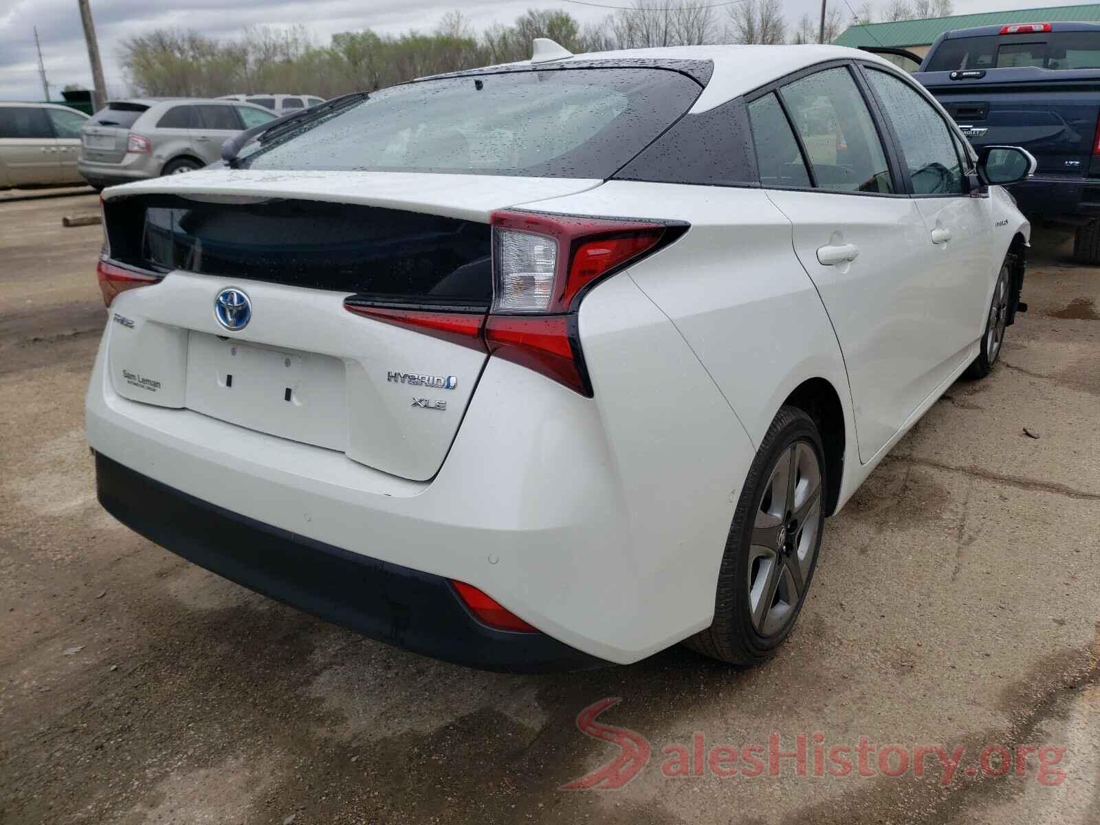 JTDKARFU7K3098384 2019 TOYOTA PRIUS