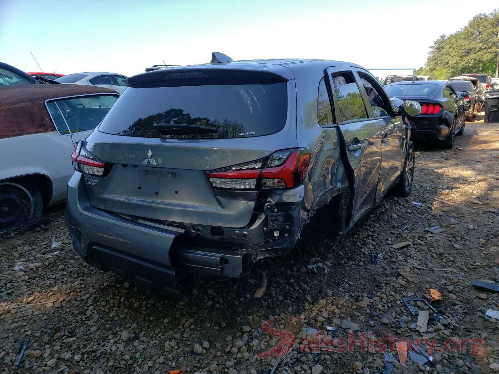 JA4AR3AU4LU015637 2020 MITSUBISHI OUTLANDER