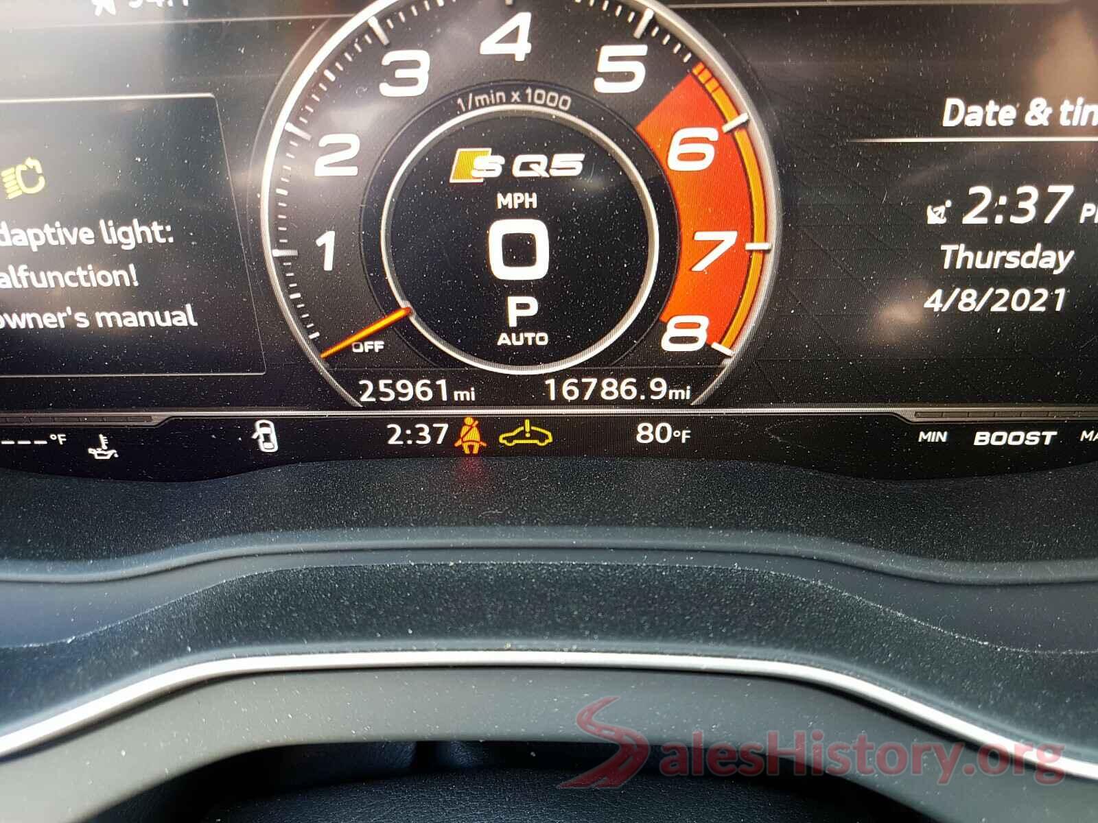 WA1B4AFY3K2033821 2019 AUDI SQ5