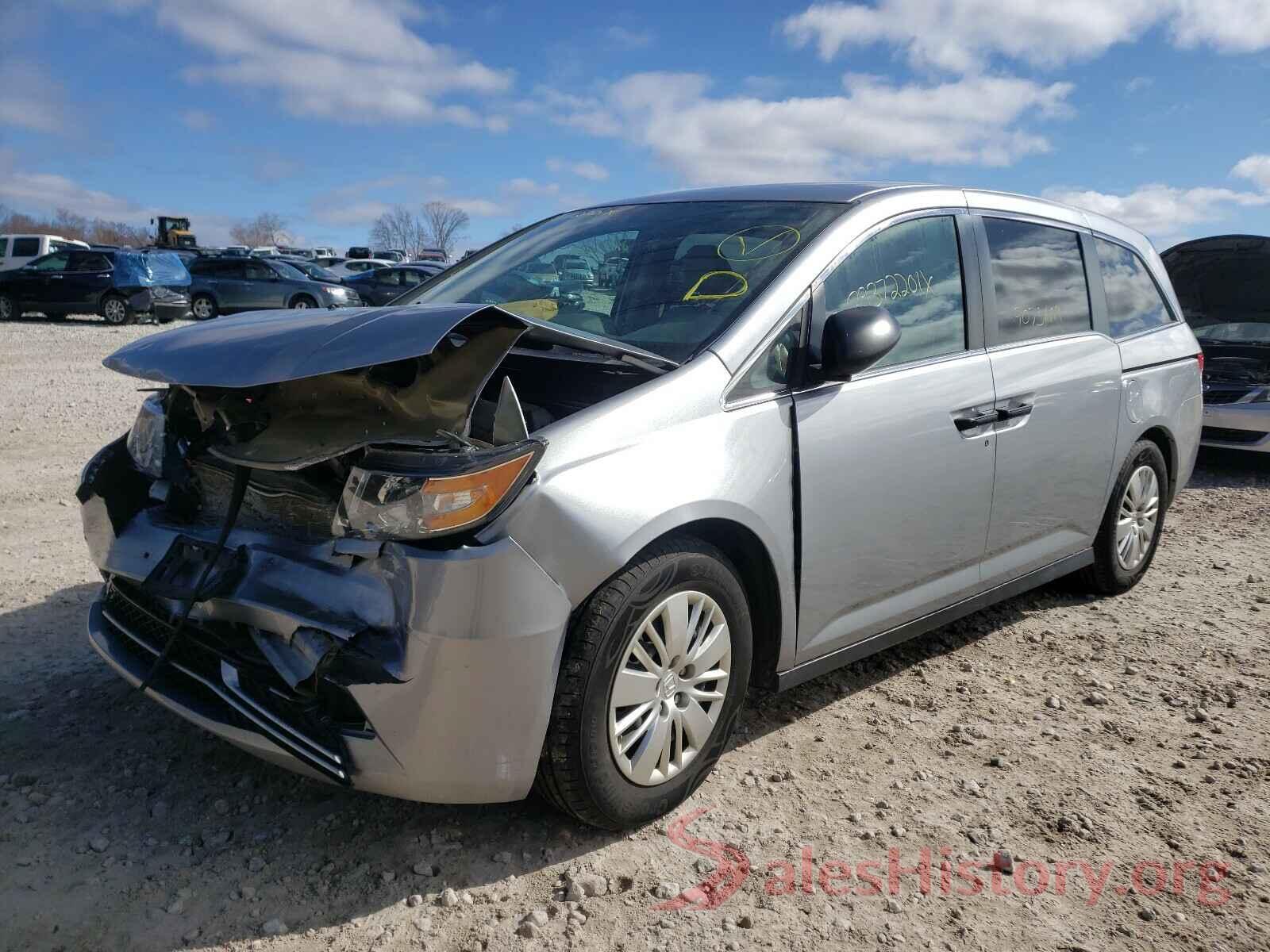 5FNRL5H25GB076827 2016 HONDA ODYSSEY