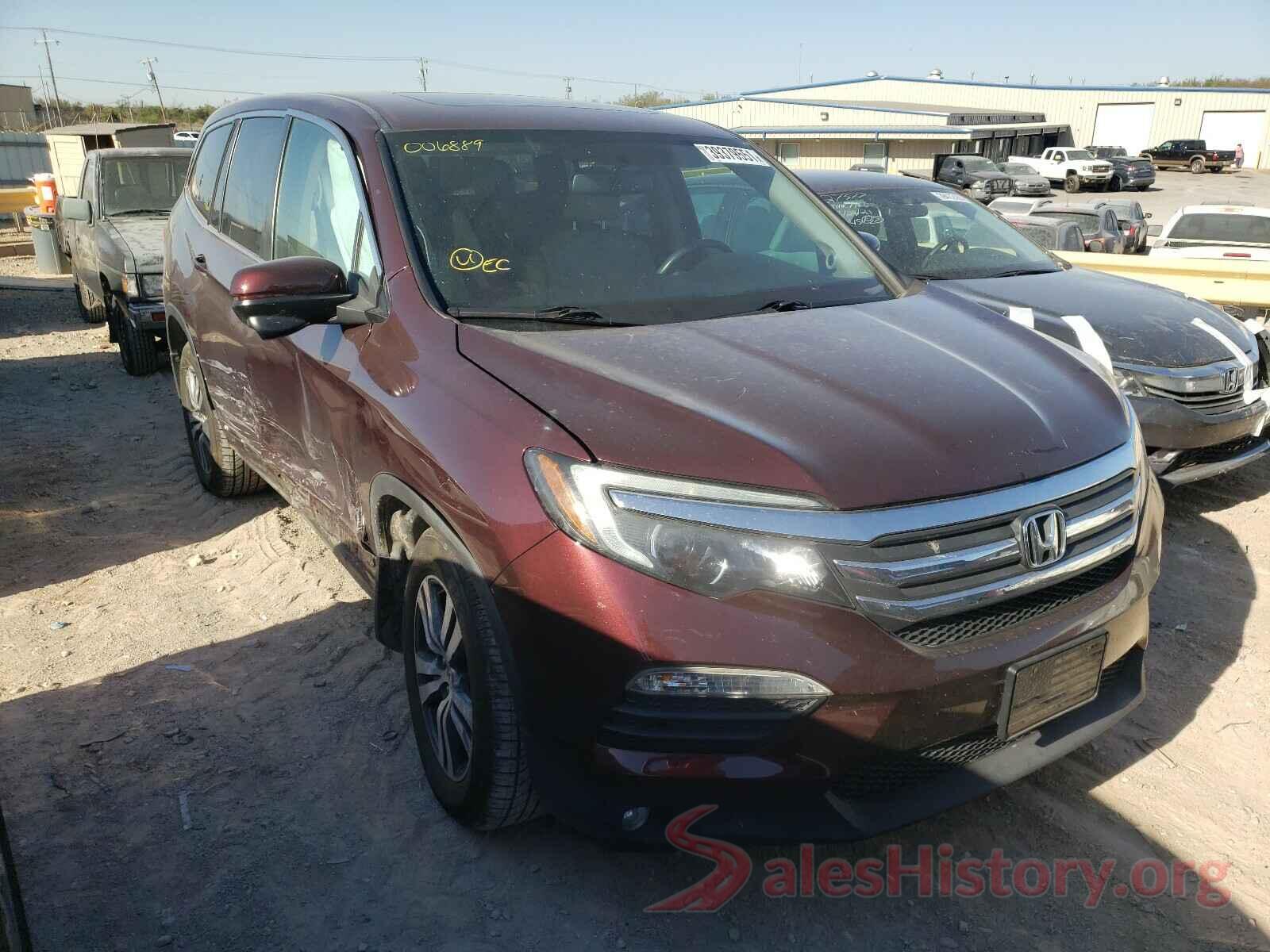 5FNYF6H53GB006889 2016 HONDA PILOT