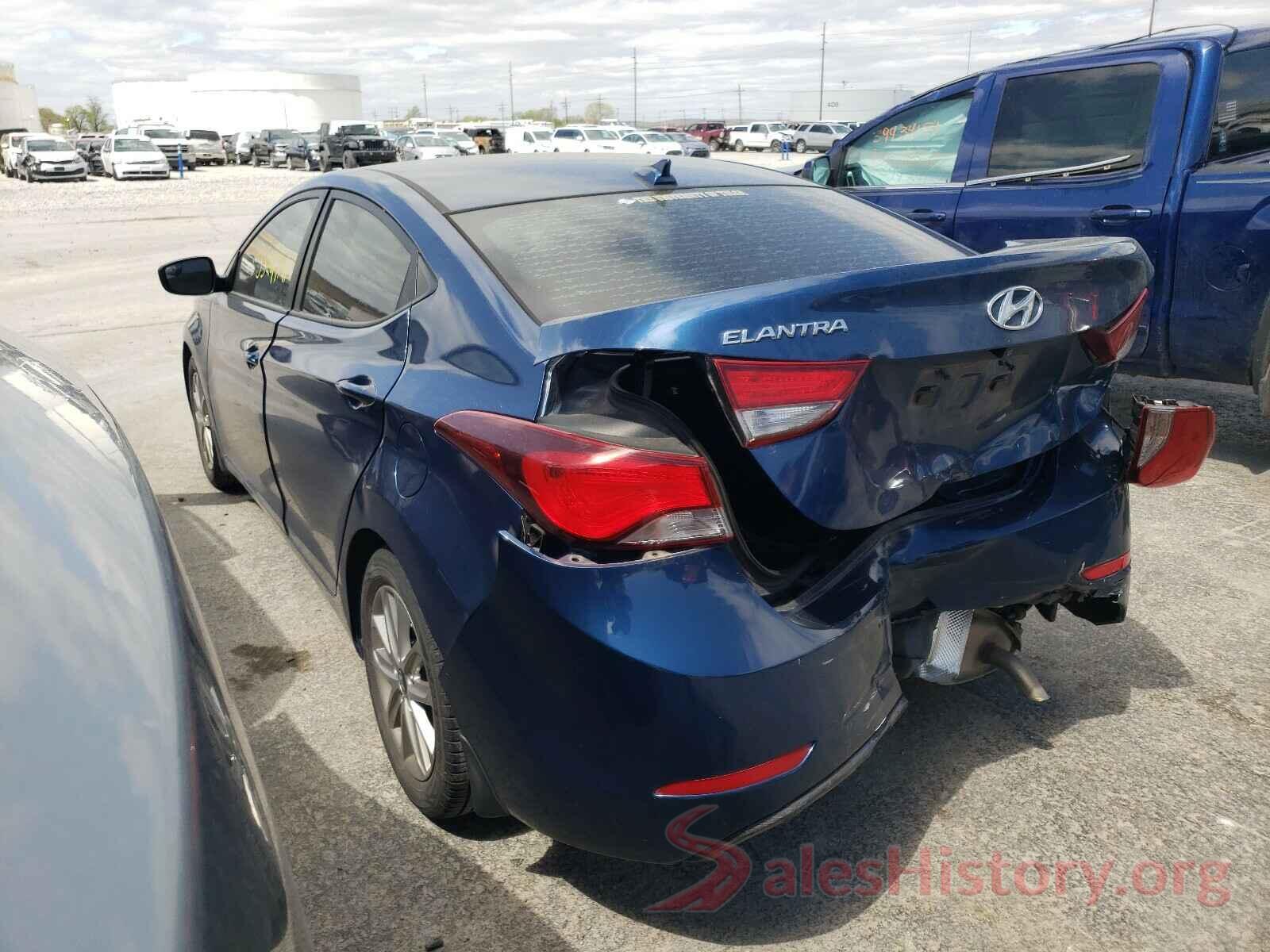 KMHDH4AE4GU543619 2016 HYUNDAI ELANTRA