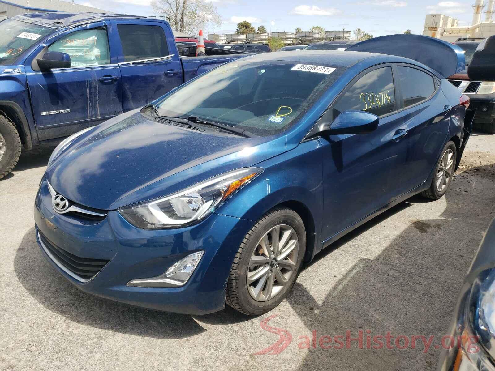 KMHDH4AE4GU543619 2016 HYUNDAI ELANTRA