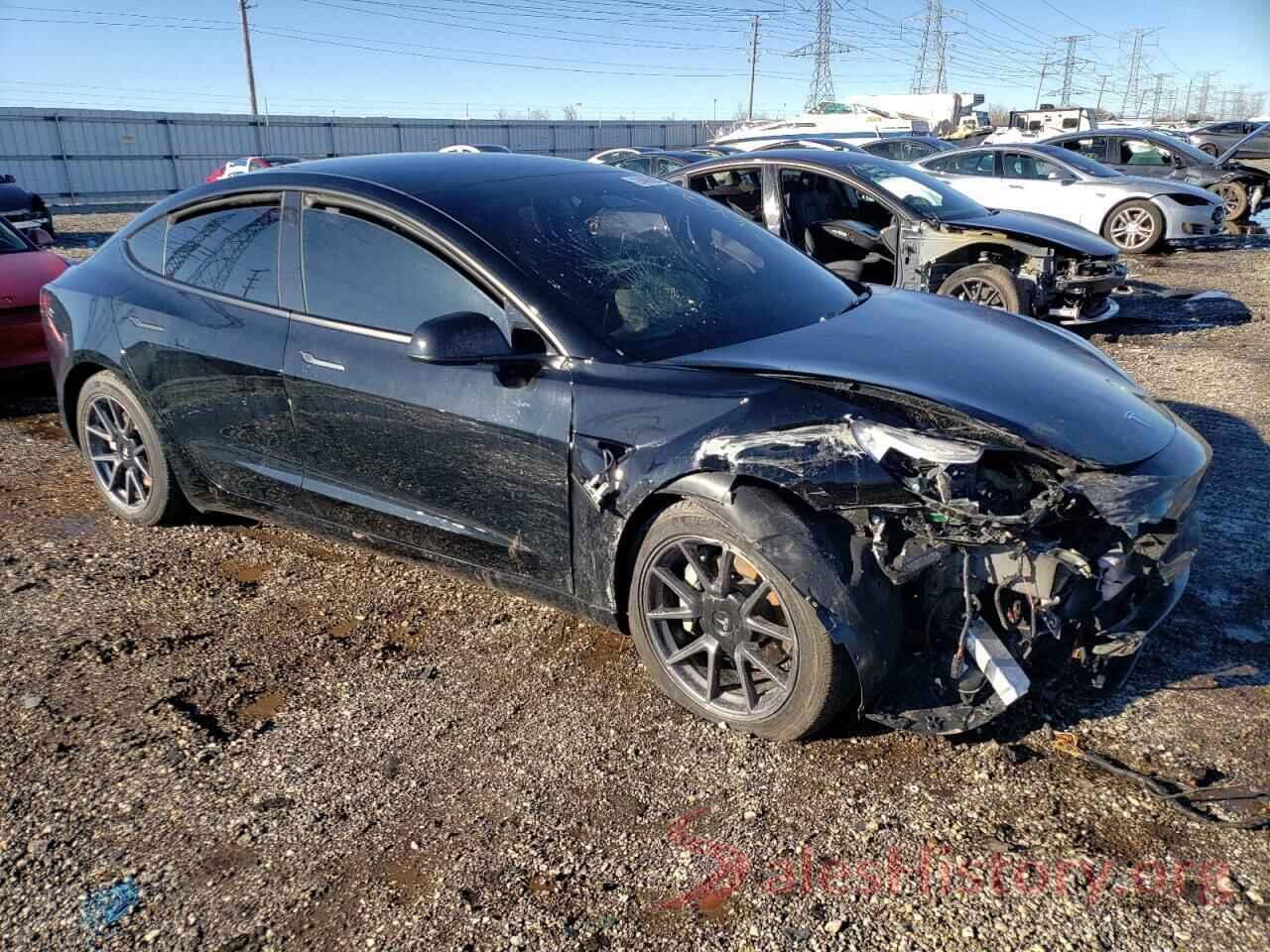 5YJ3E1EB4NF321577 2022 TESLA MODEL 3