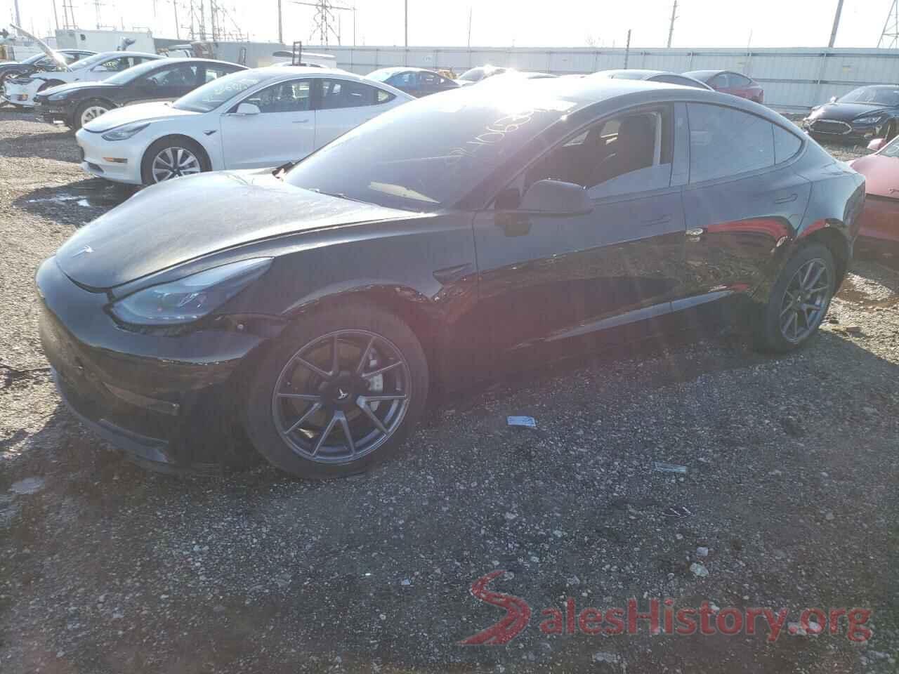 5YJ3E1EB4NF321577 2022 TESLA MODEL 3