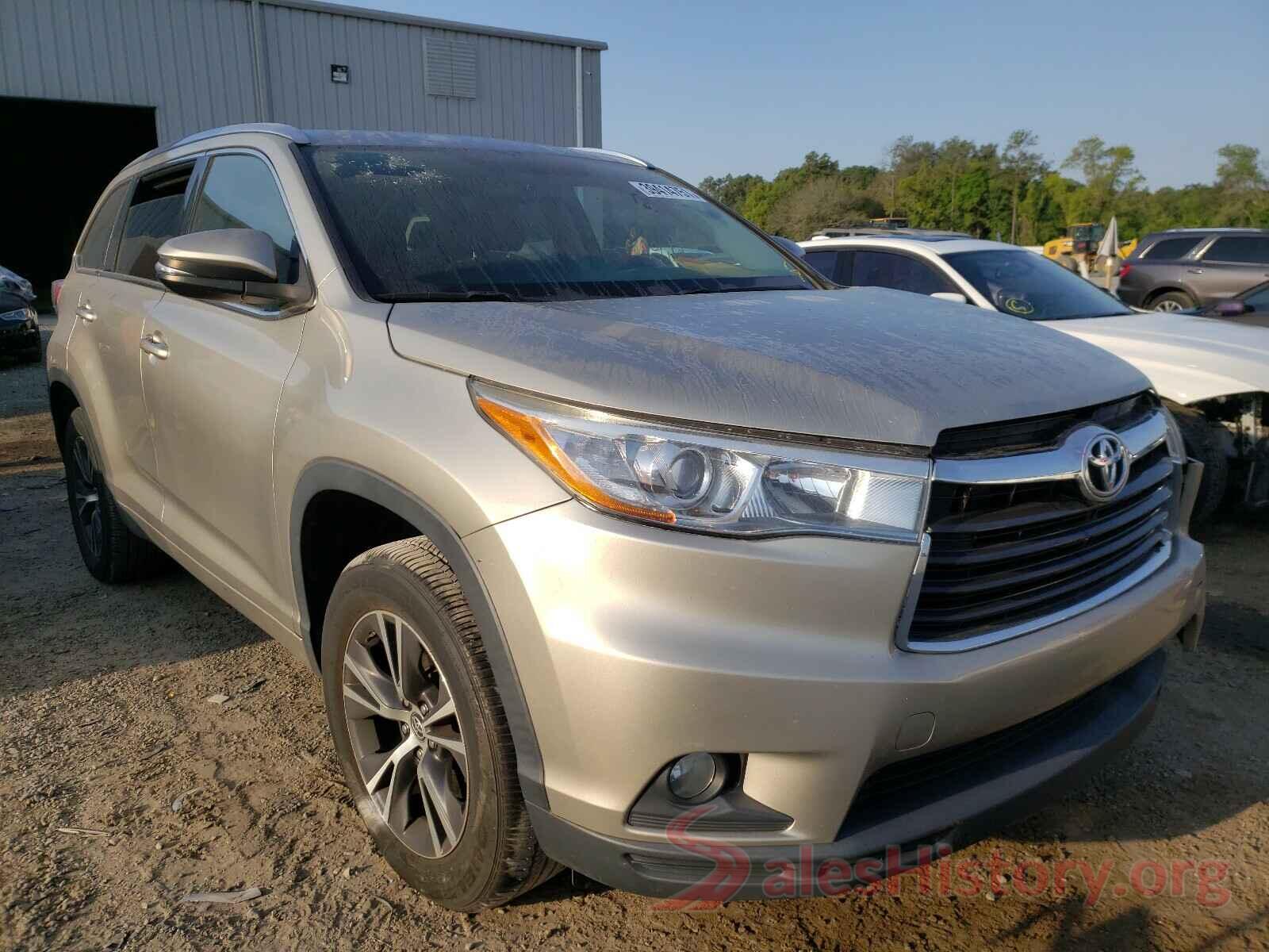 5TDKKRFHXGS501117 2016 TOYOTA HIGHLANDER