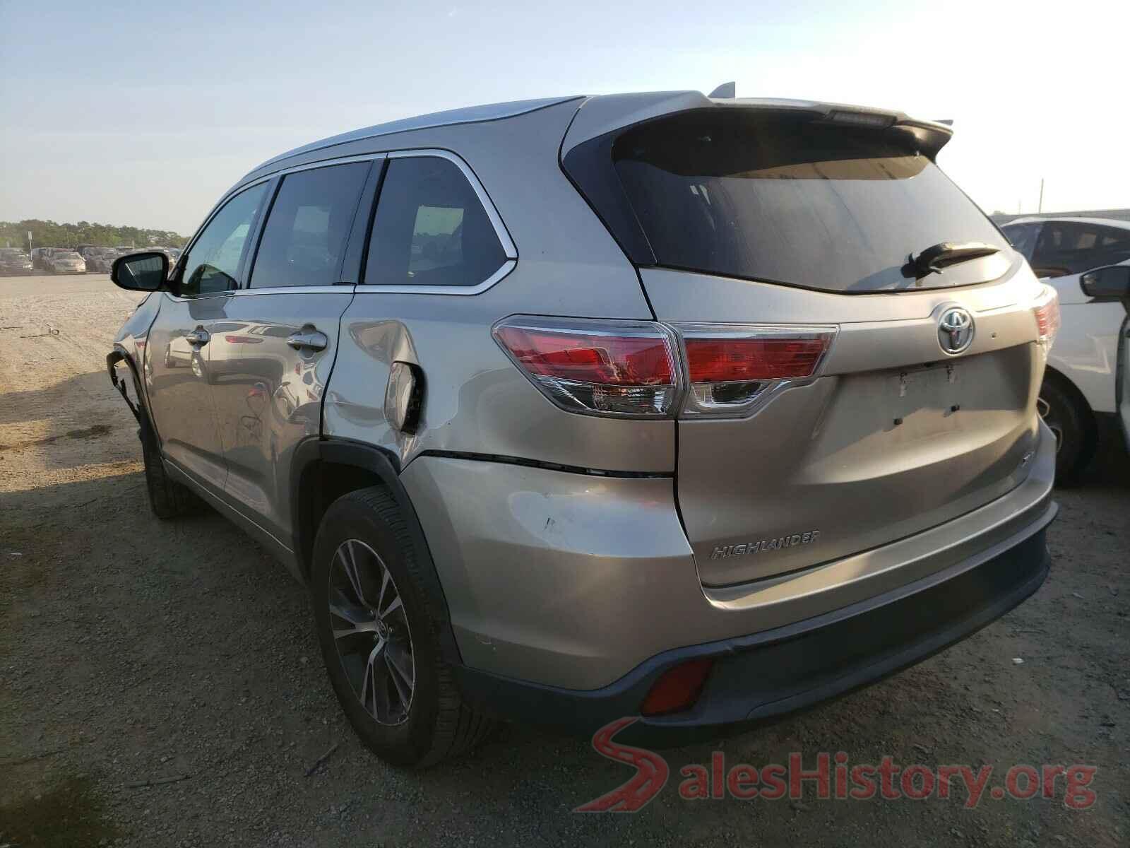 5TDKKRFHXGS501117 2016 TOYOTA HIGHLANDER