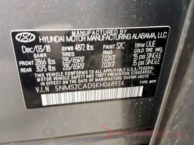 5NMS2CAD5KH068934 2019 HYUNDAI SANTA FE