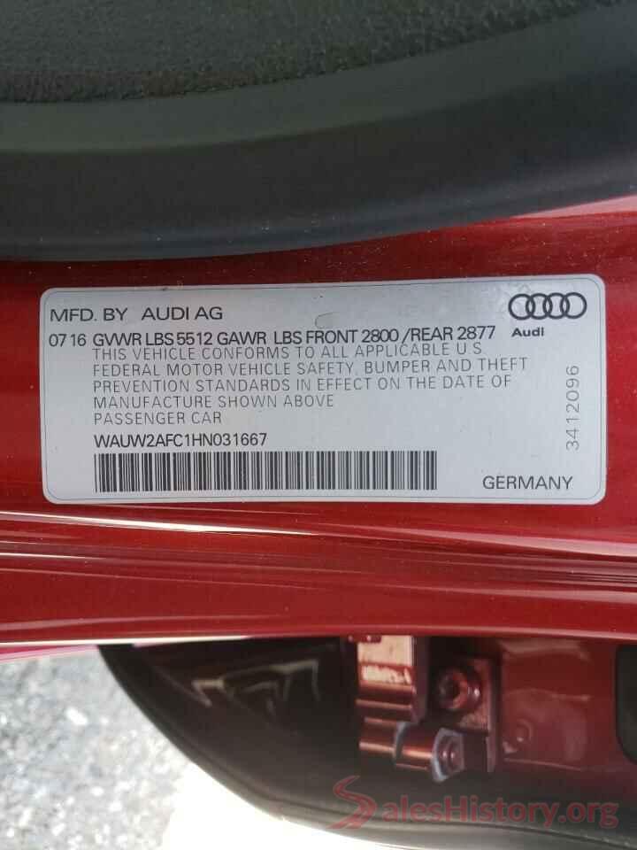 WAUW2AFC1HN031667 2017 AUDI A7